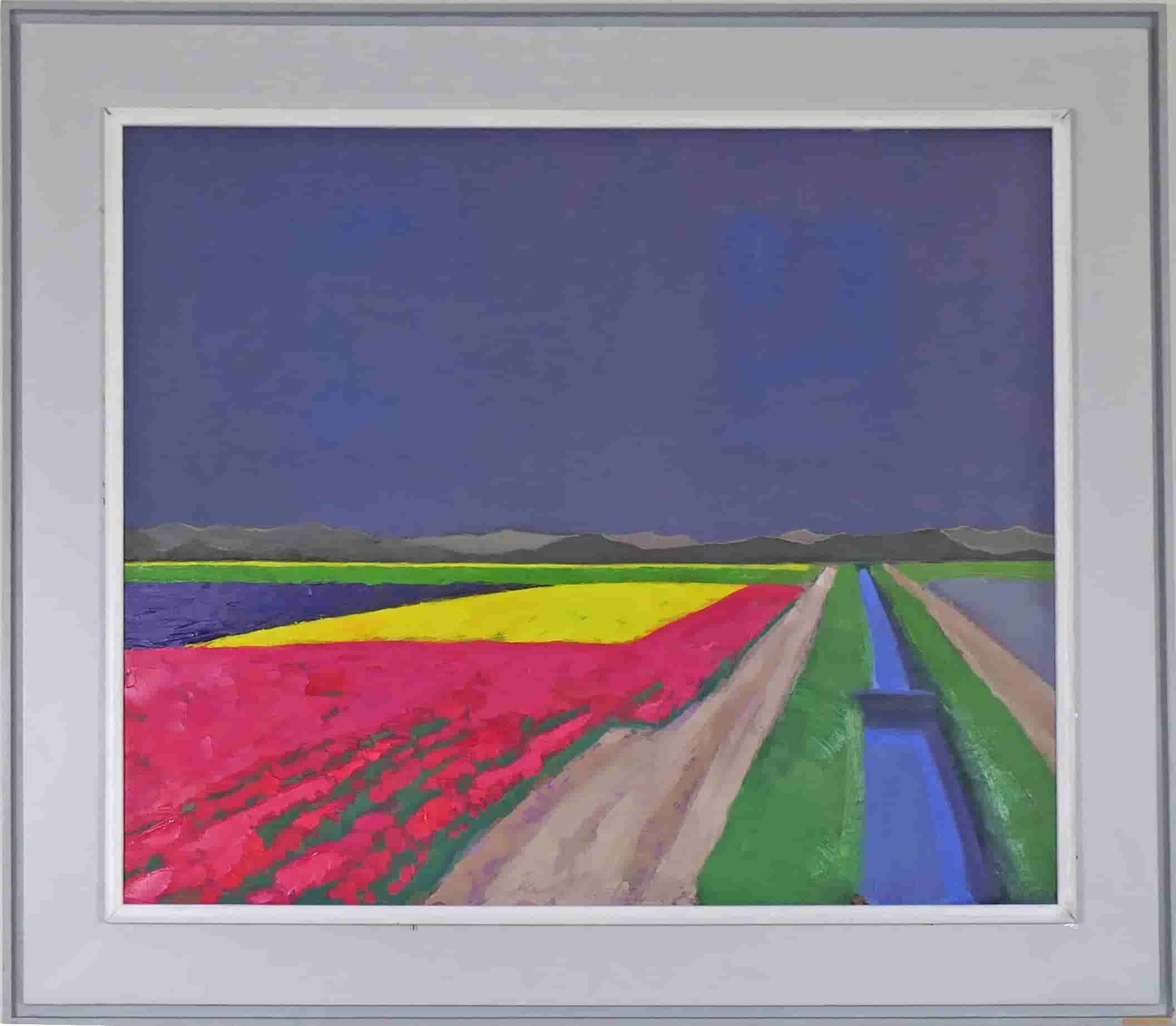 Jentsje Popma - Bollenvelden (met lijst)