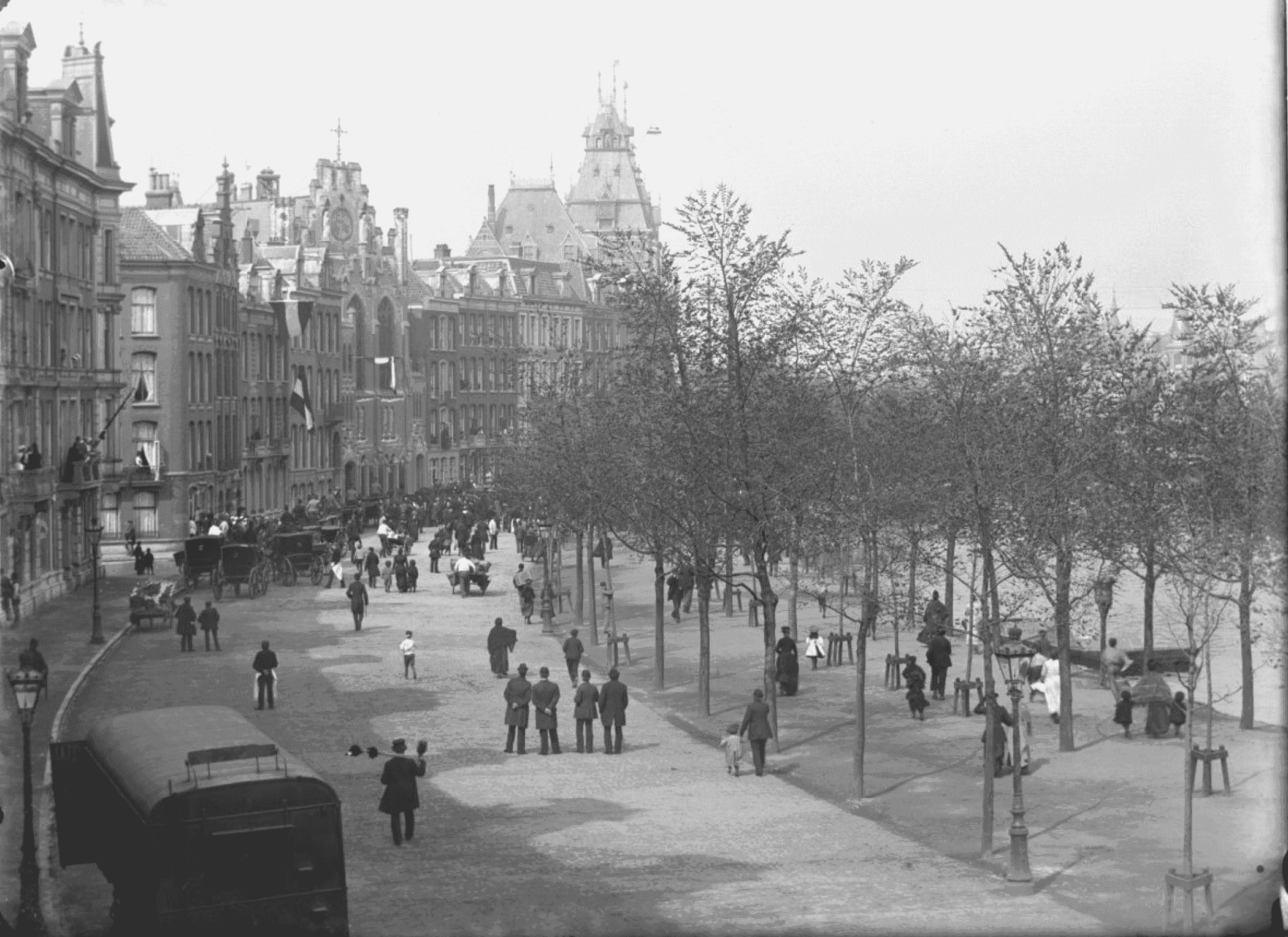 Nicolaas van der Waay - Stadhouderskade met Rijksmuseum (in het echt)