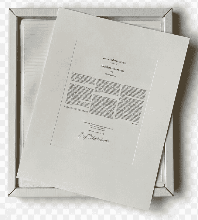 Jan Schoonhoven - Geprägte Strukturen (M I–VIII) (1972) (met lijst)