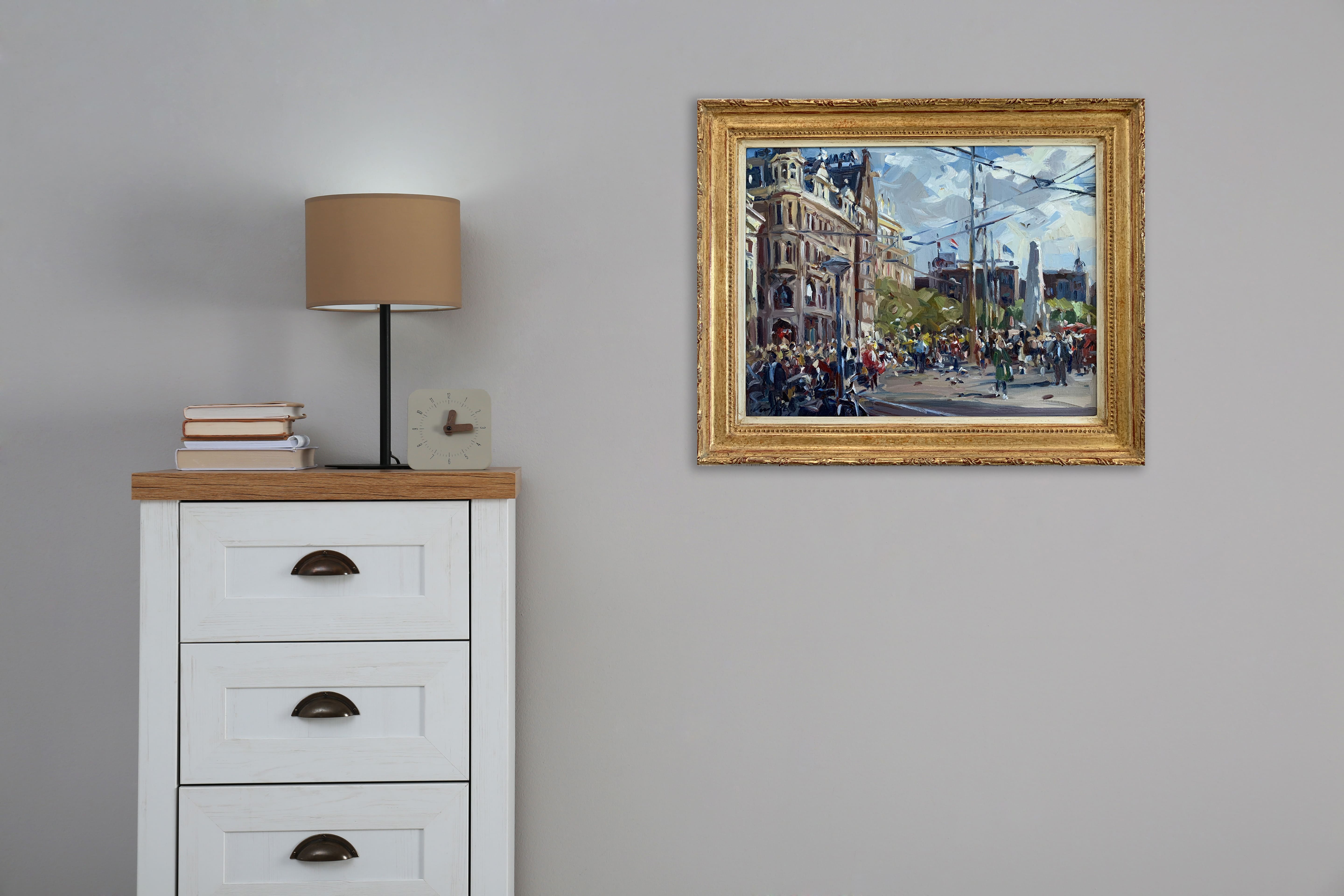 Koningsdag op de Dam in Amsterdam zonder lijst