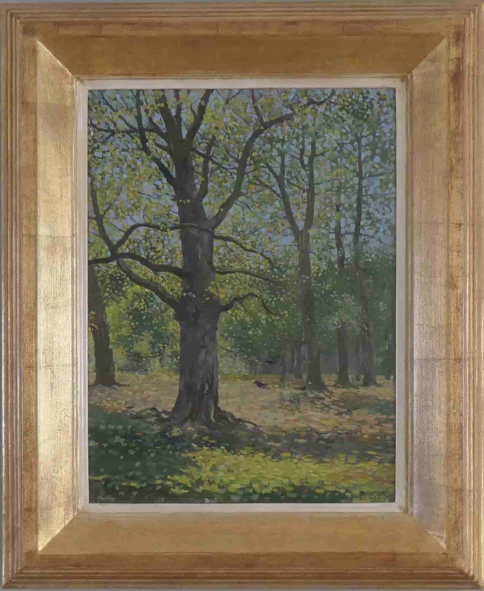 Johan Briedé - Bos bij Hilversum (met lijst)