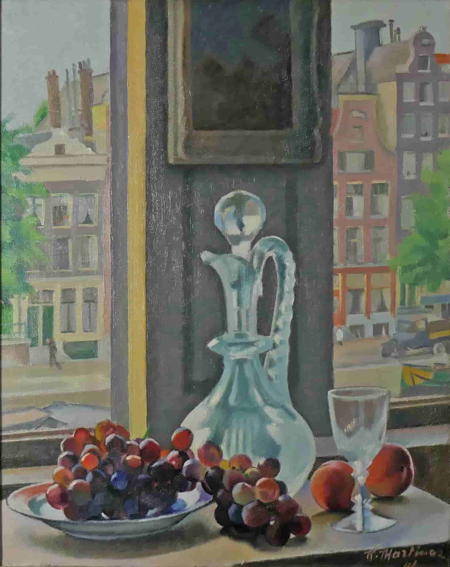 Raoul Martinez - Uitzicht Prinsengracht