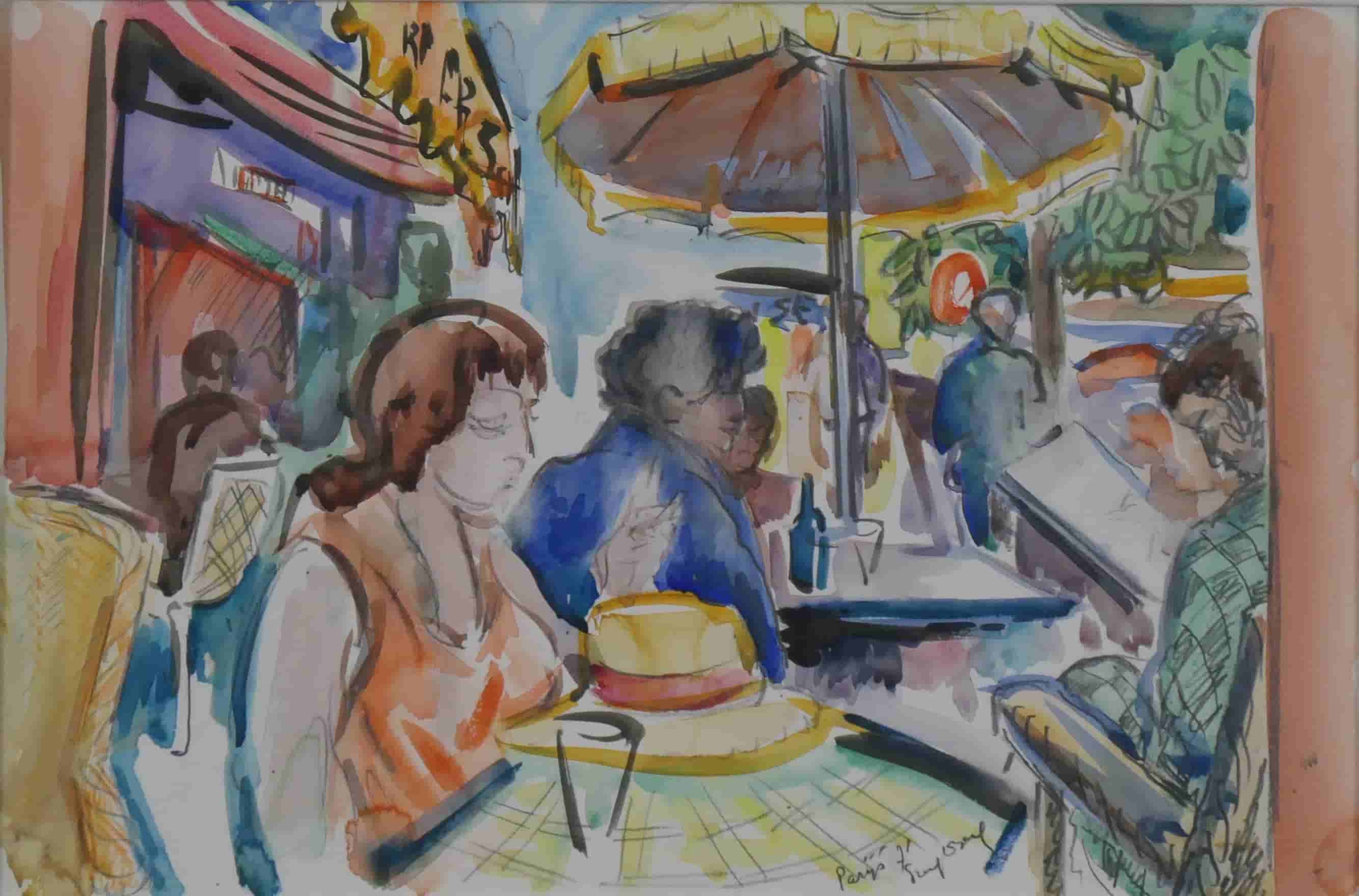 Freek van den Berg - Terras in Parijs