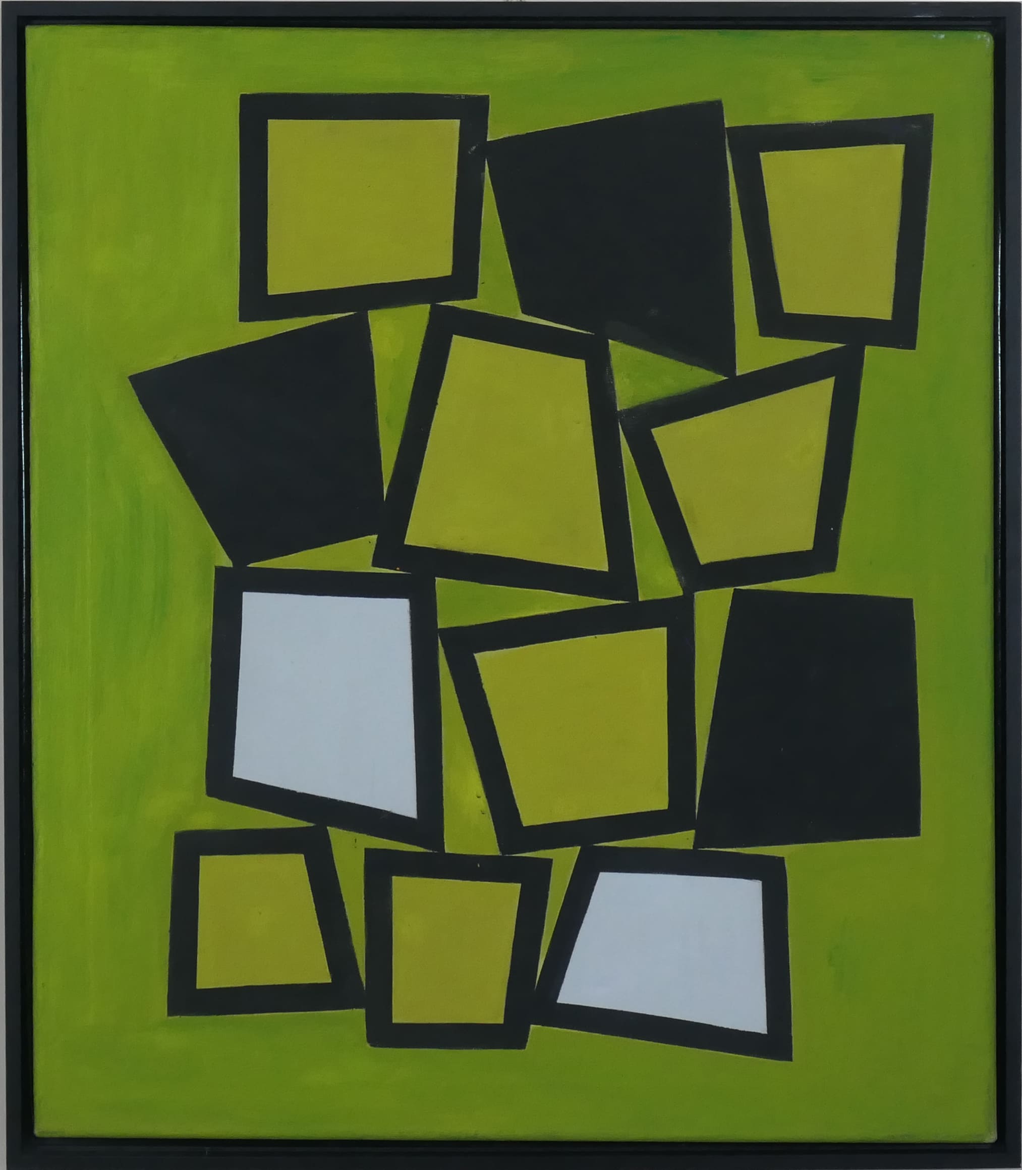 Abstracte compositie zonder lijst