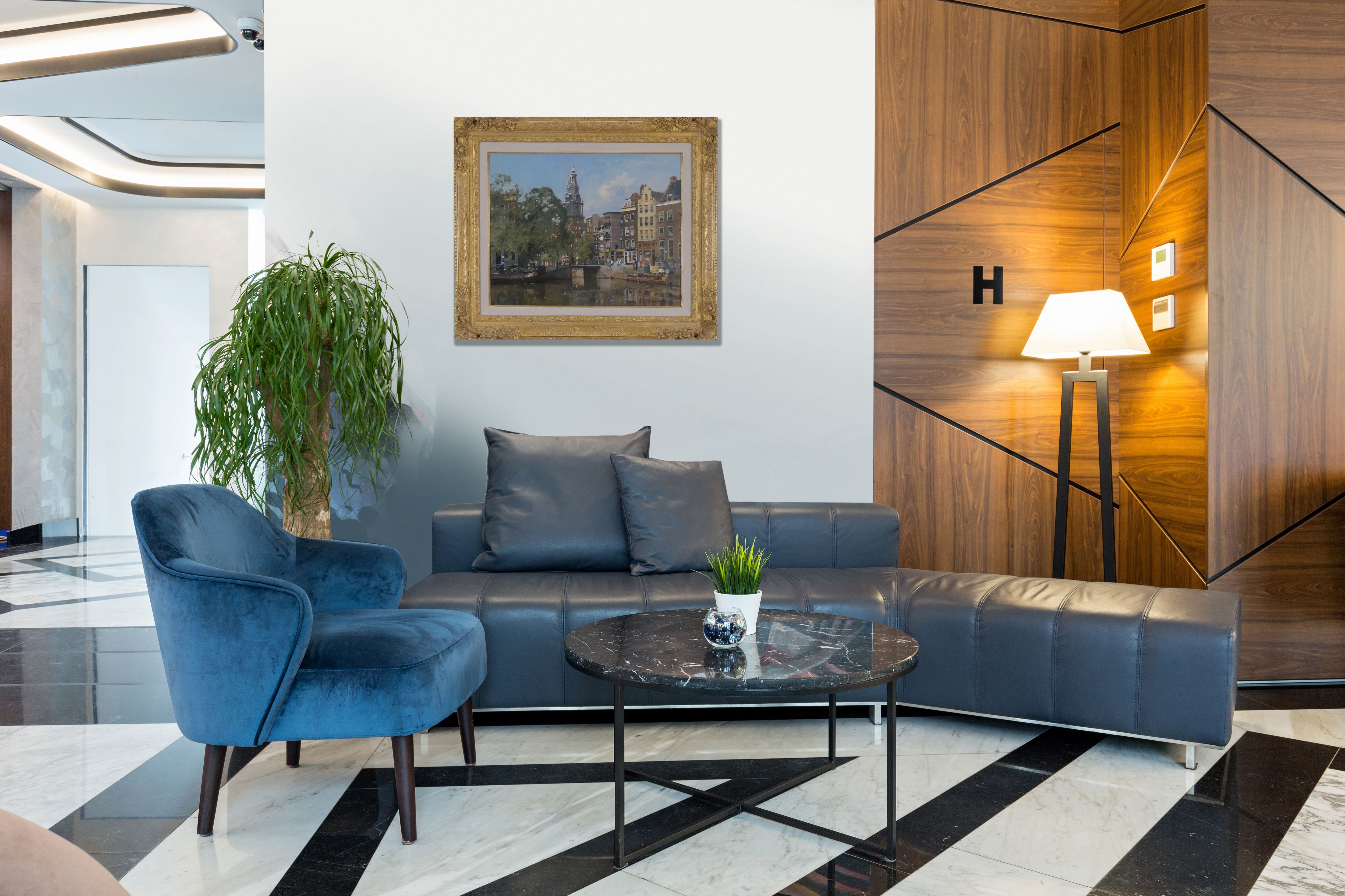 Gezicht op Zuiderkerk zonder lijst