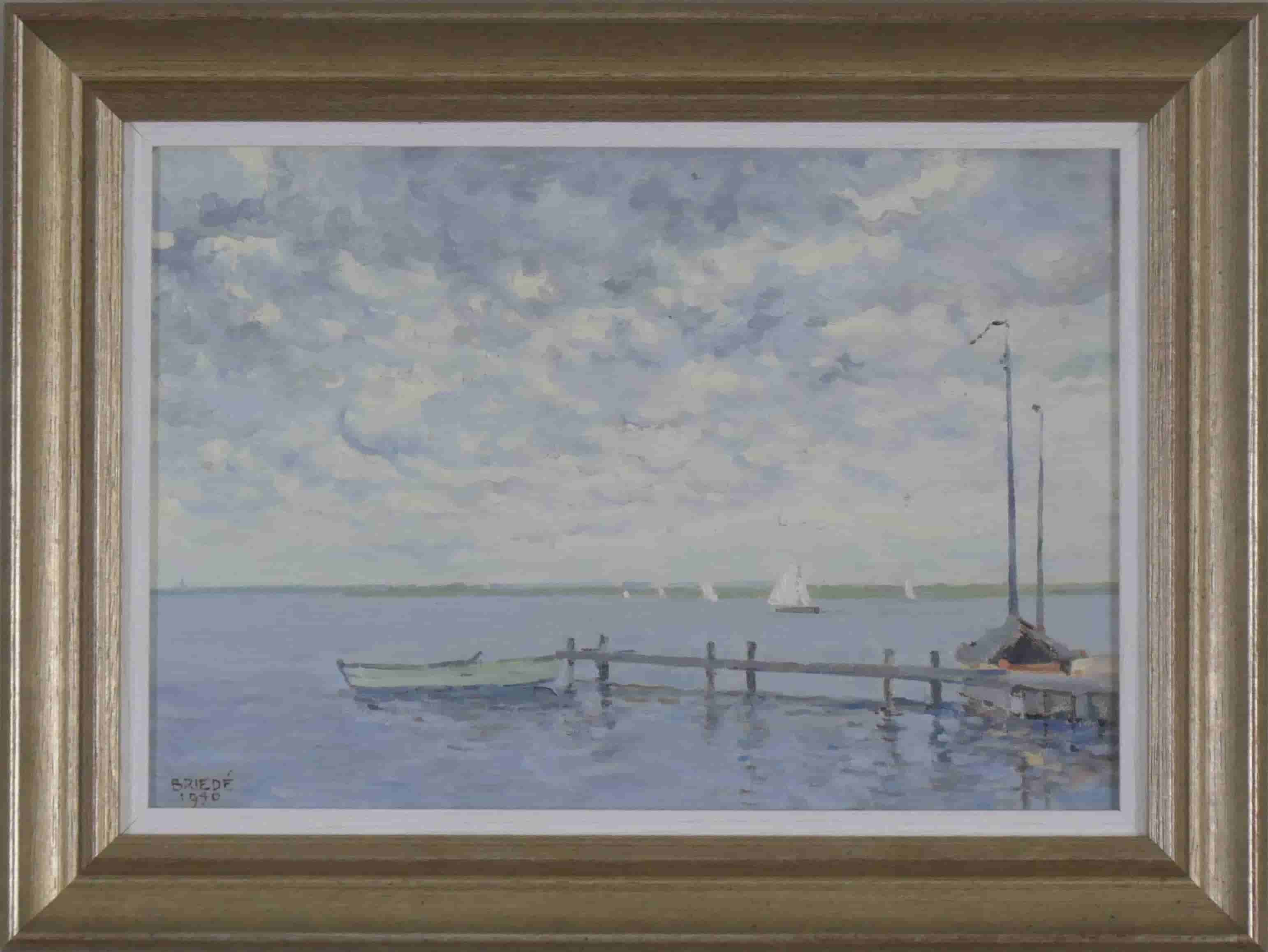 Johan Briedé - Loosdrechtseplas (met lijst)