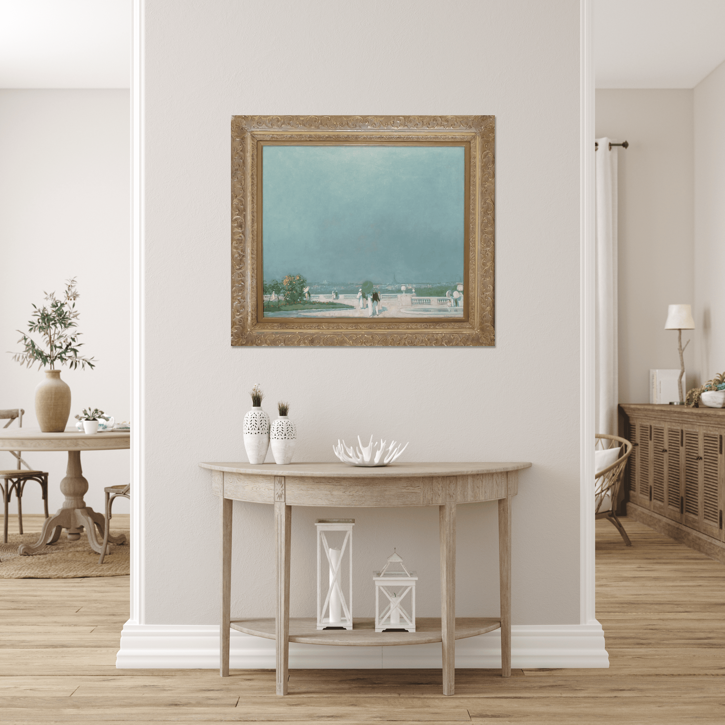 Zicht op Parijs vanaf Parc de Saint-Cloud zonder lijst