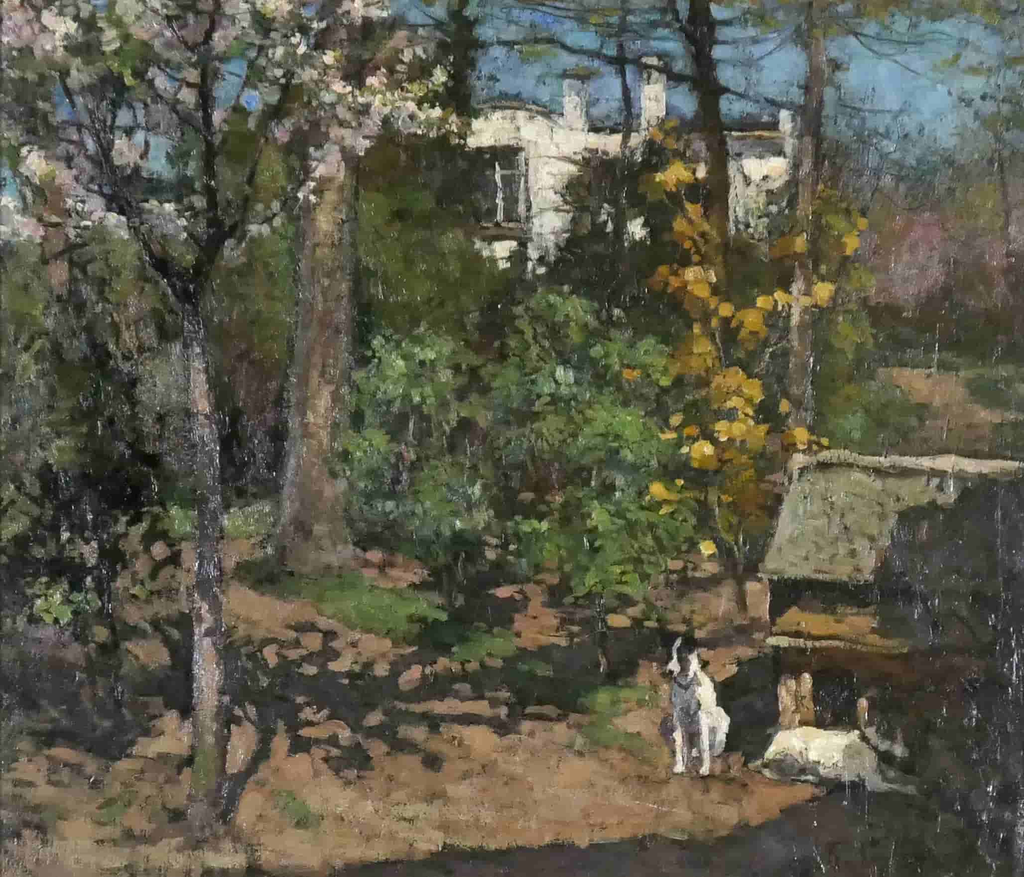 Frans Hogerwaard - Tuin te Haarlem (zonder lijst)