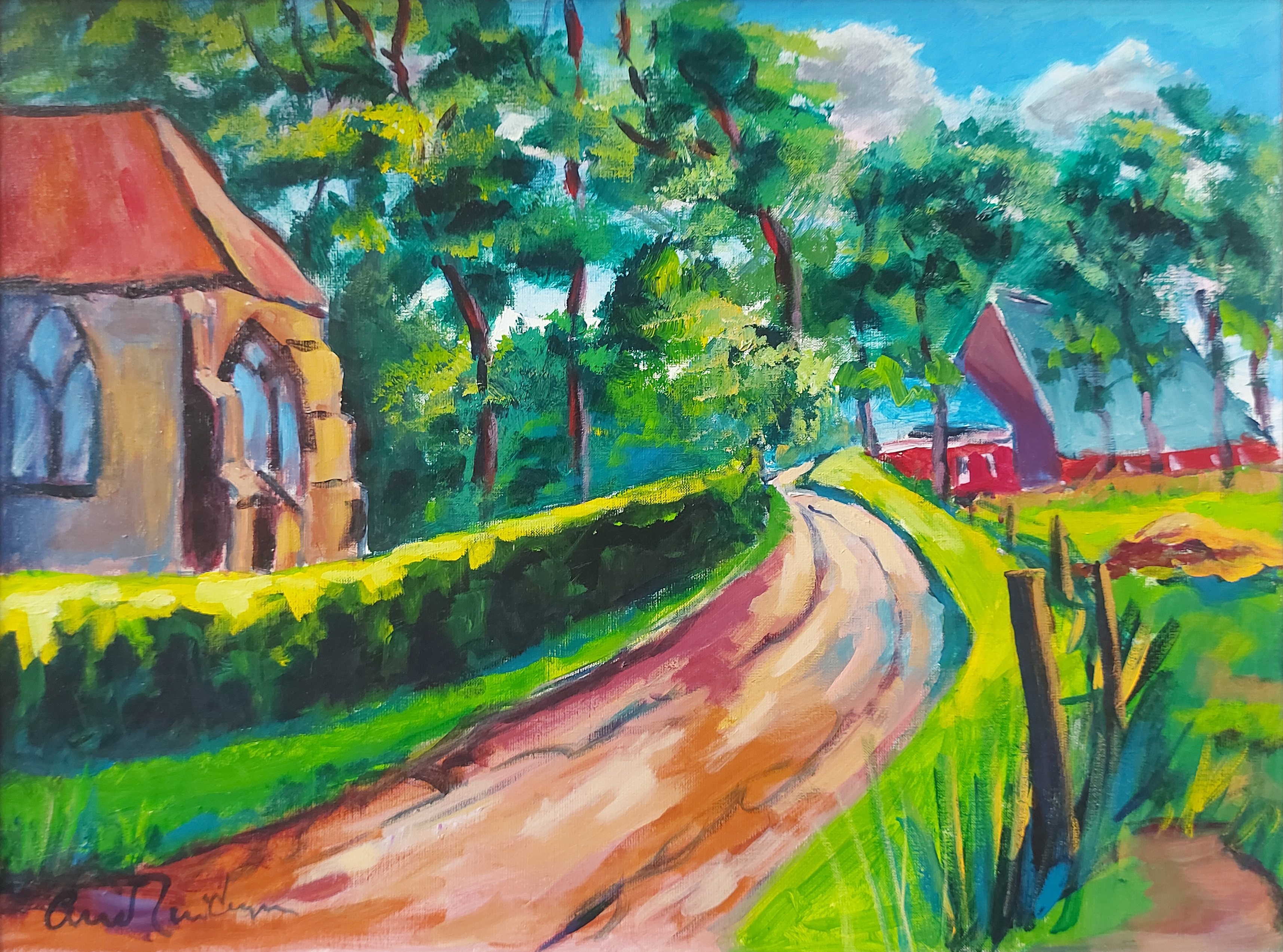 Fransum zonder lijst