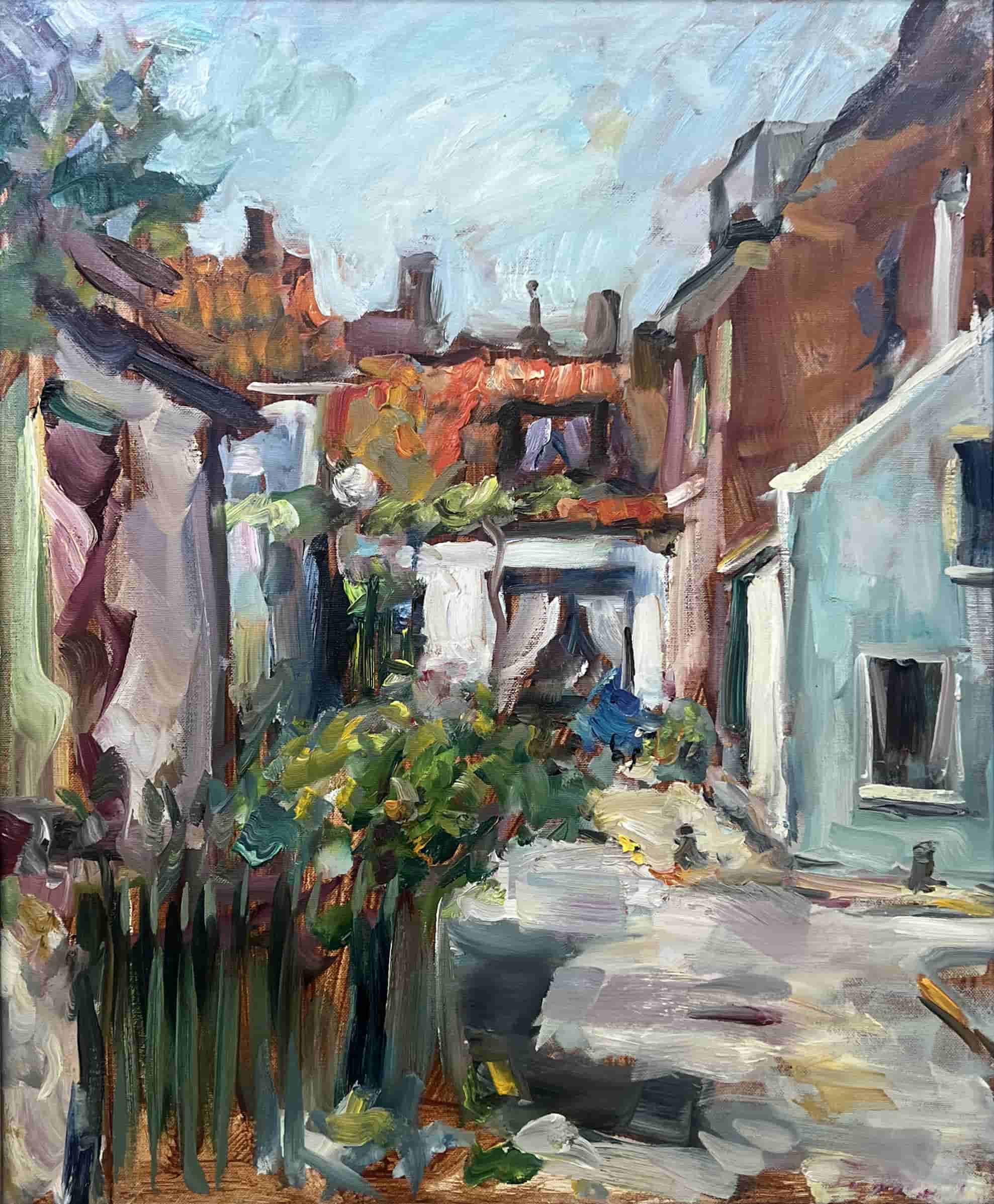 Jürgen Leippert - Straatje in Zandvoort