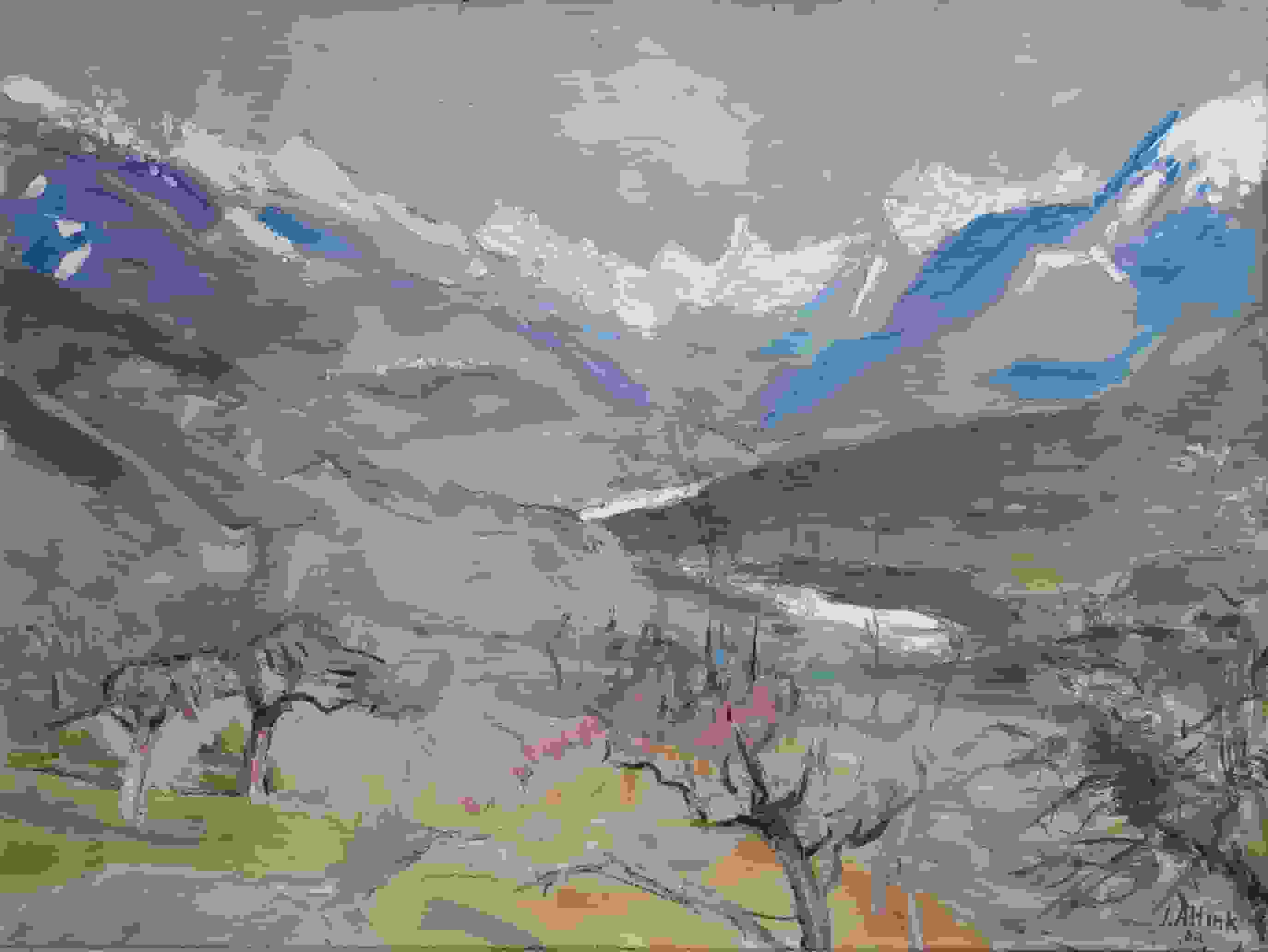 Jan Altink - Zwitserse Alpen (zonder lijst)