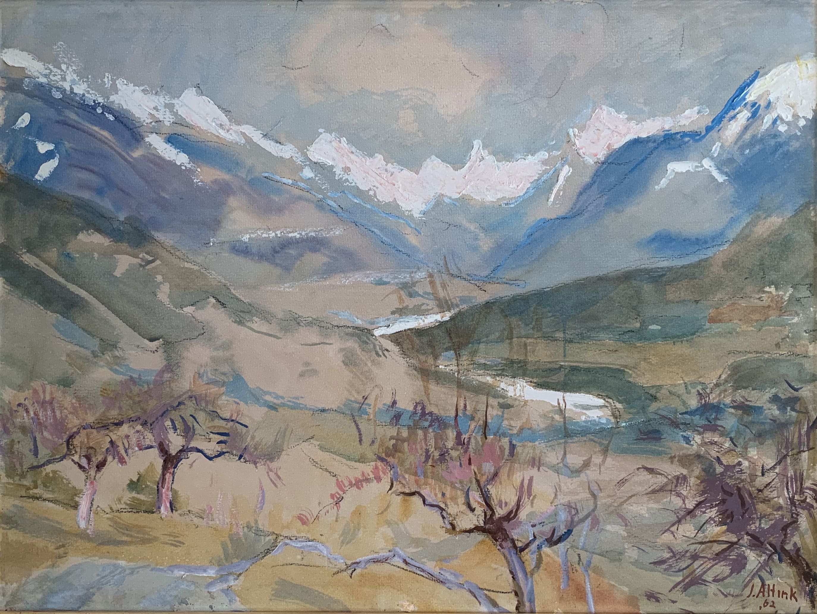 Zwitserse Alpen zonder lijst