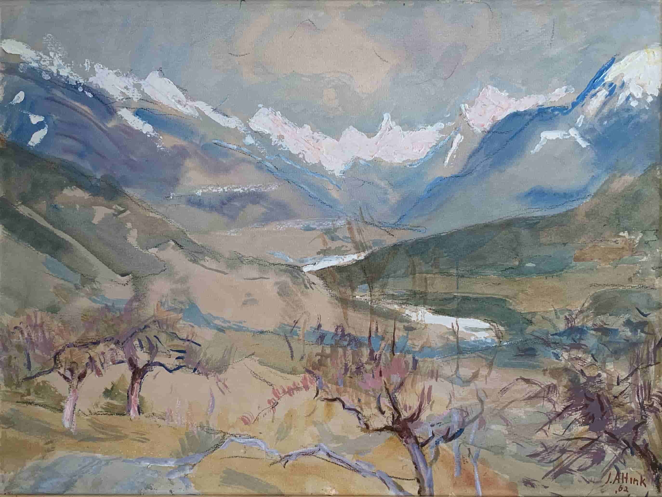 Jan Altink - Zwitserse Alpen (zonder lijst)
