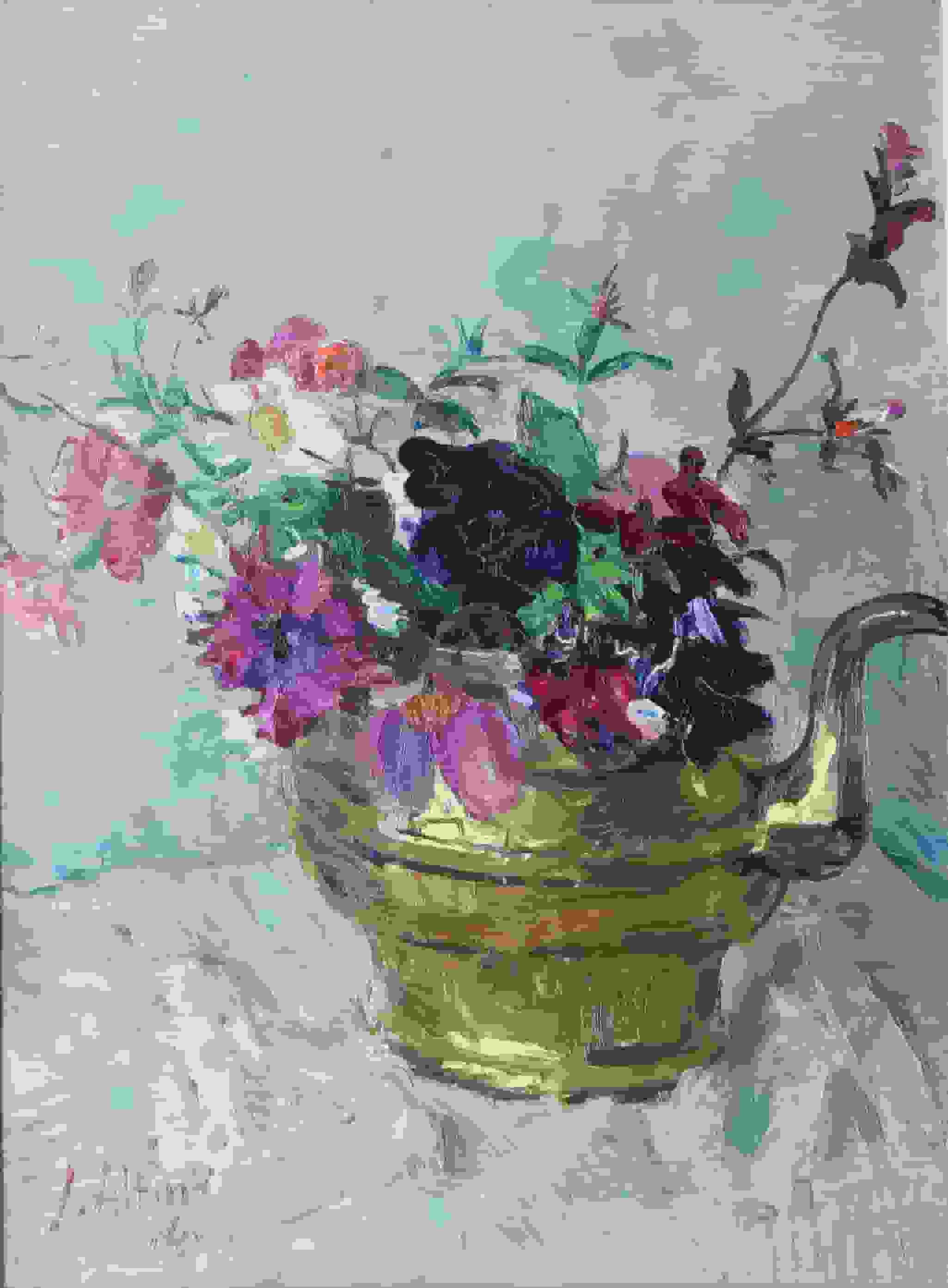 Jan Altink - Bloemstilleven (zonder lijst)