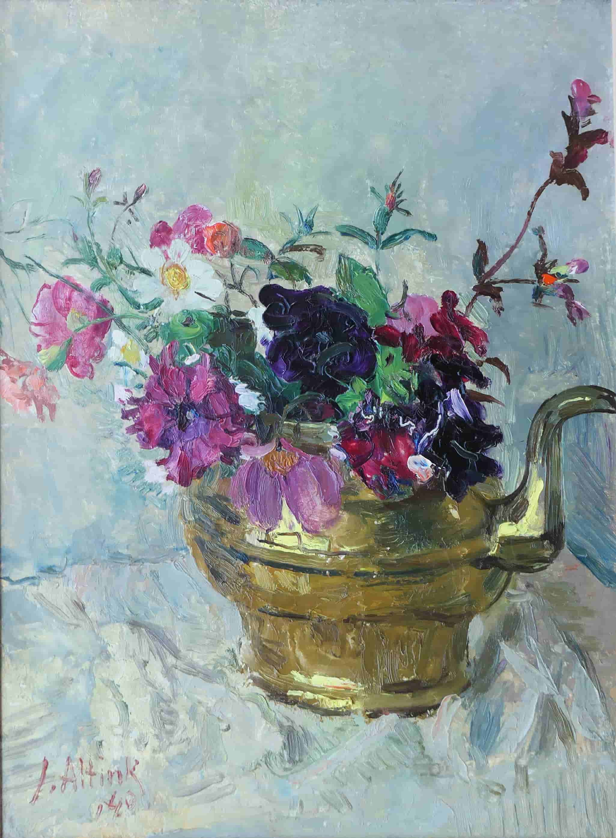 Jan Altink - Bloemstilleven (zonder lijst)