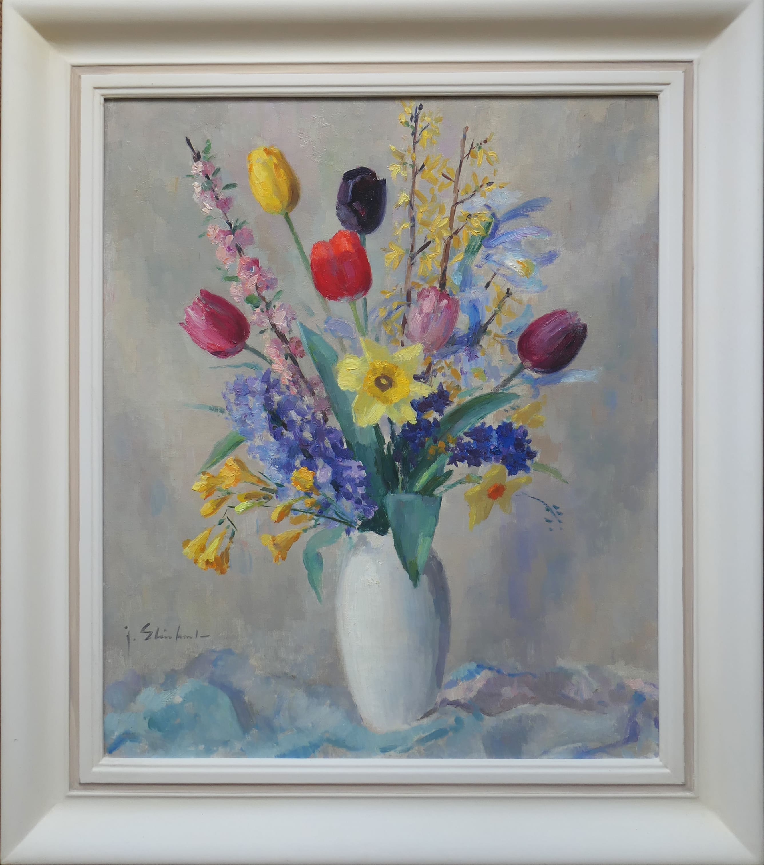 Voorjaarsbloemen zonder lijst