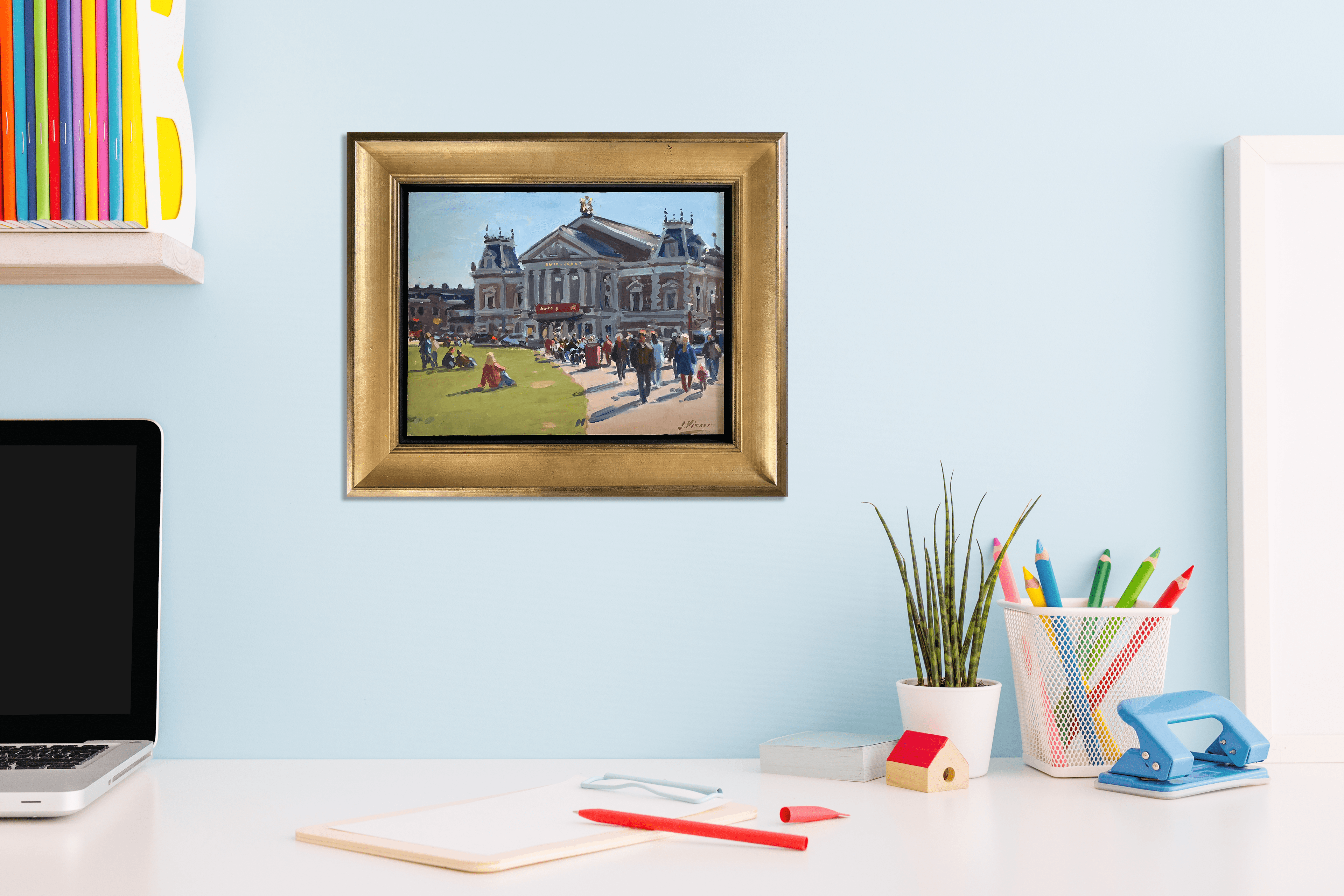 Amsterdam – Museumplein met het Concertgebouw zonder lijst