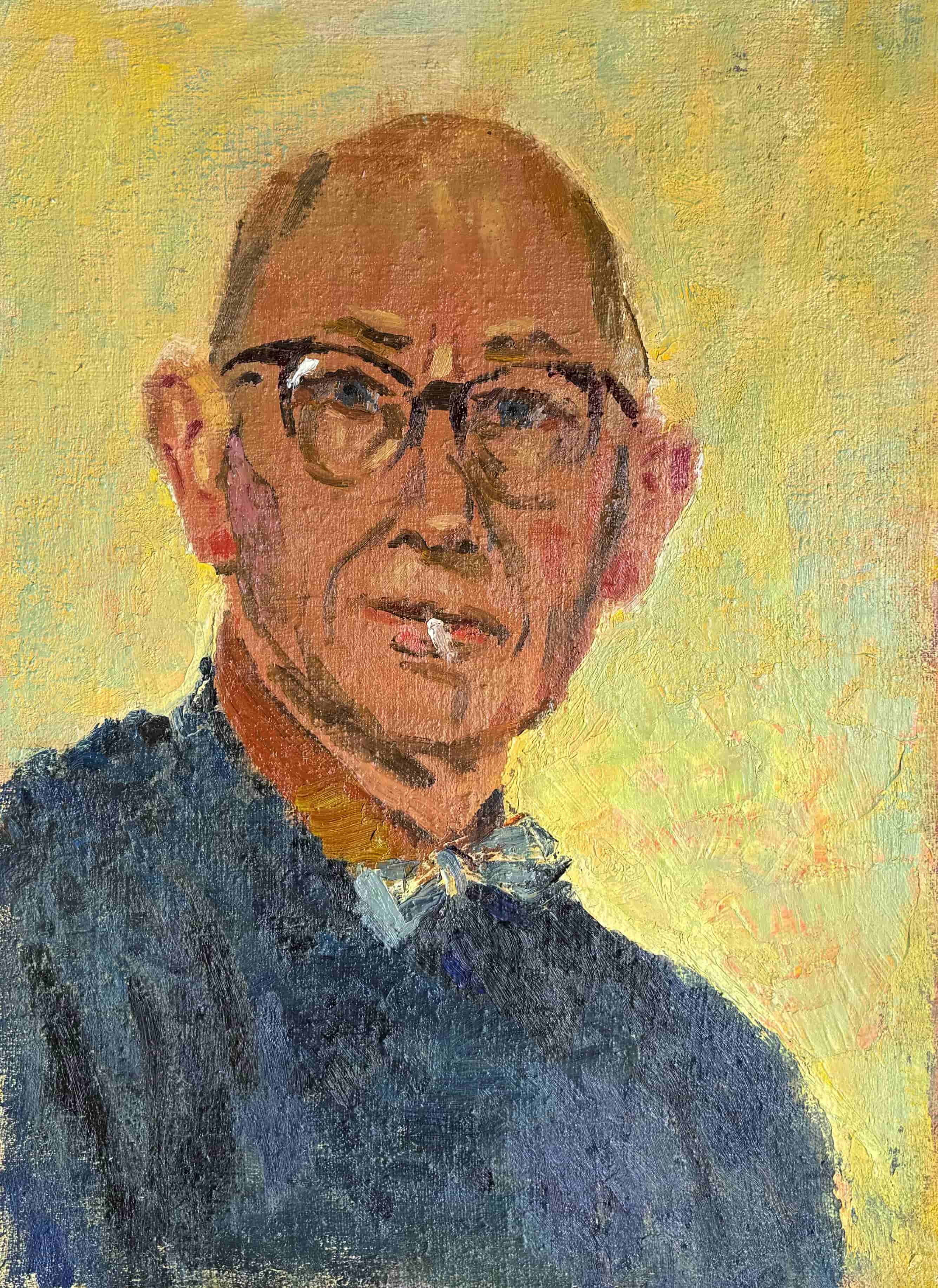 Jan Altink - Zelfportret met sigaret
