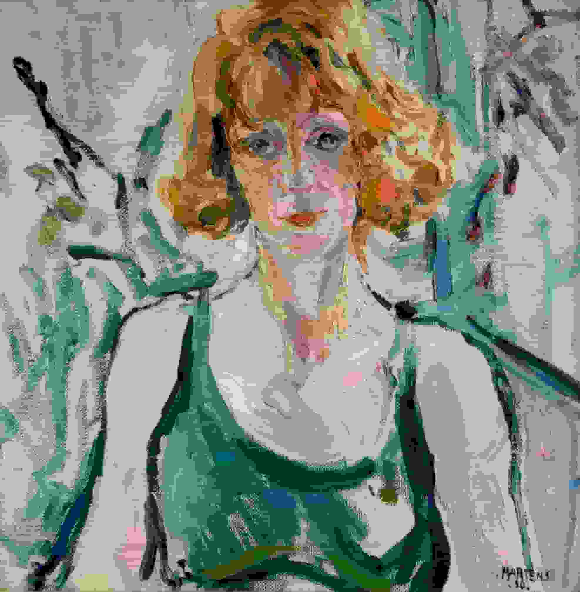 George Martens - Portret van Pia Martens (zonder lijst)