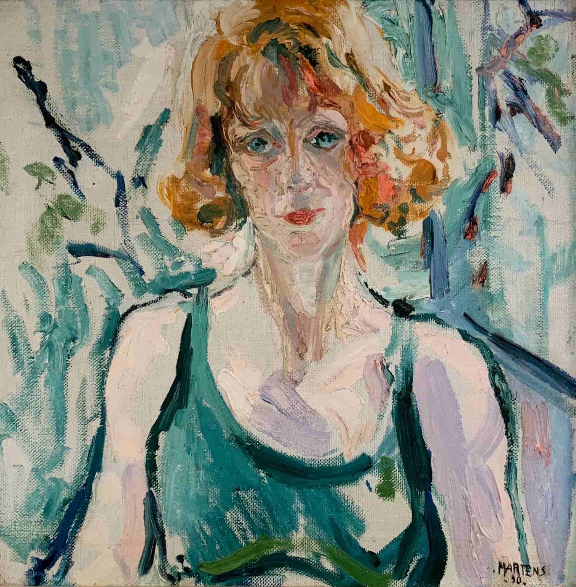 George Martens - Portret van Pia Martens (zonder lijst)
