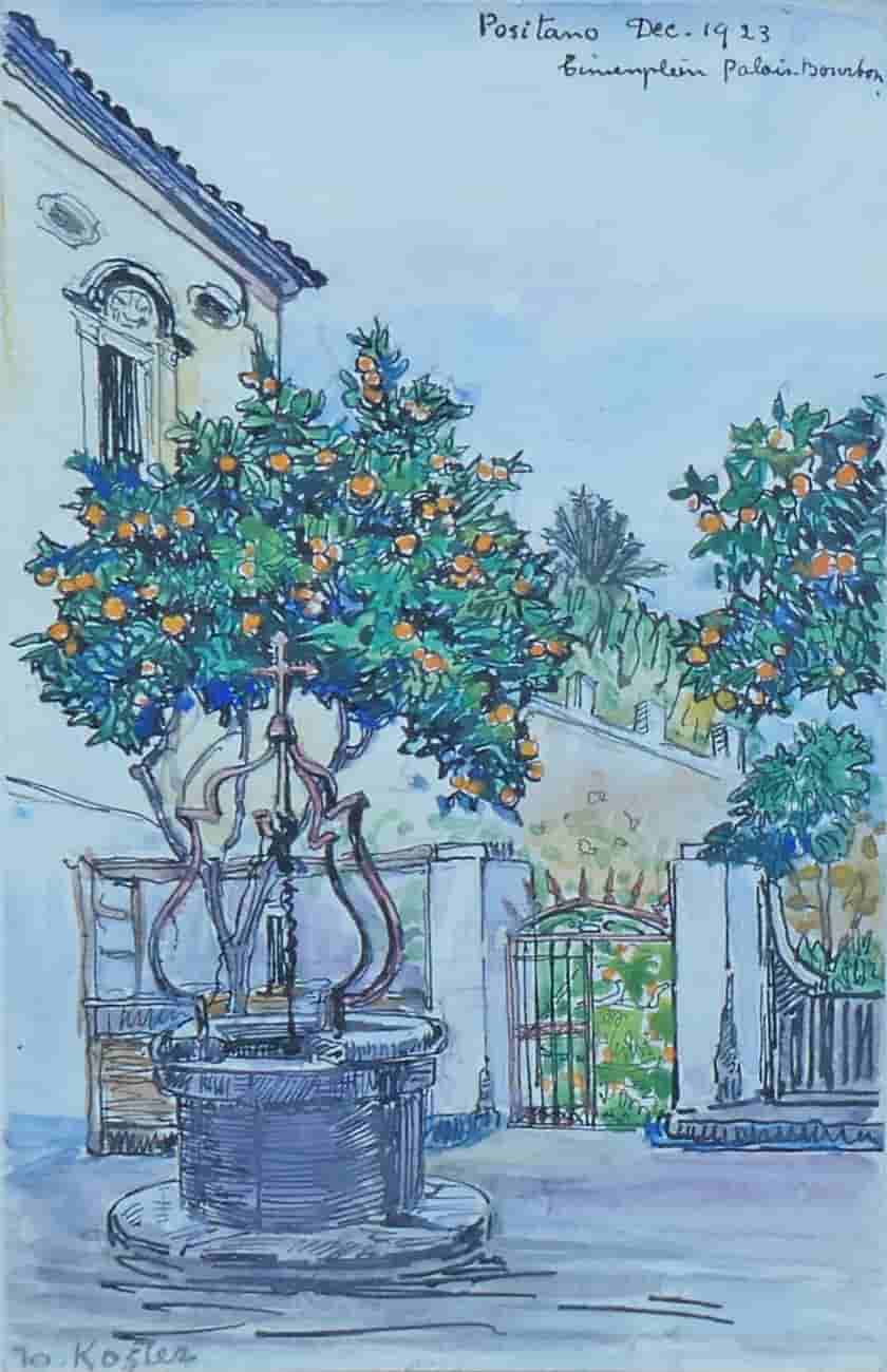 Jo Koster - Positano (zonder lijst)
