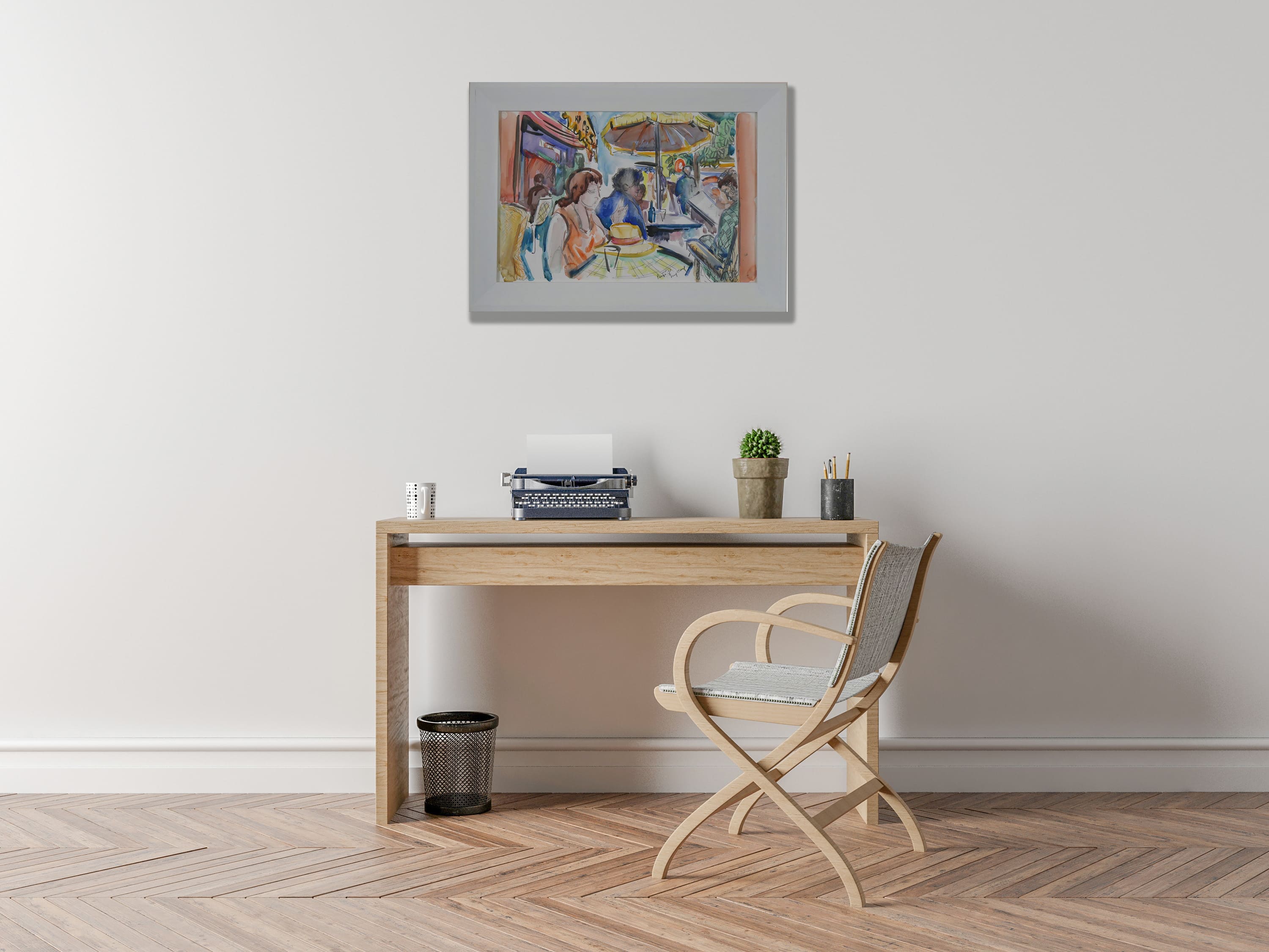 Terras in Parijs zonder lijst