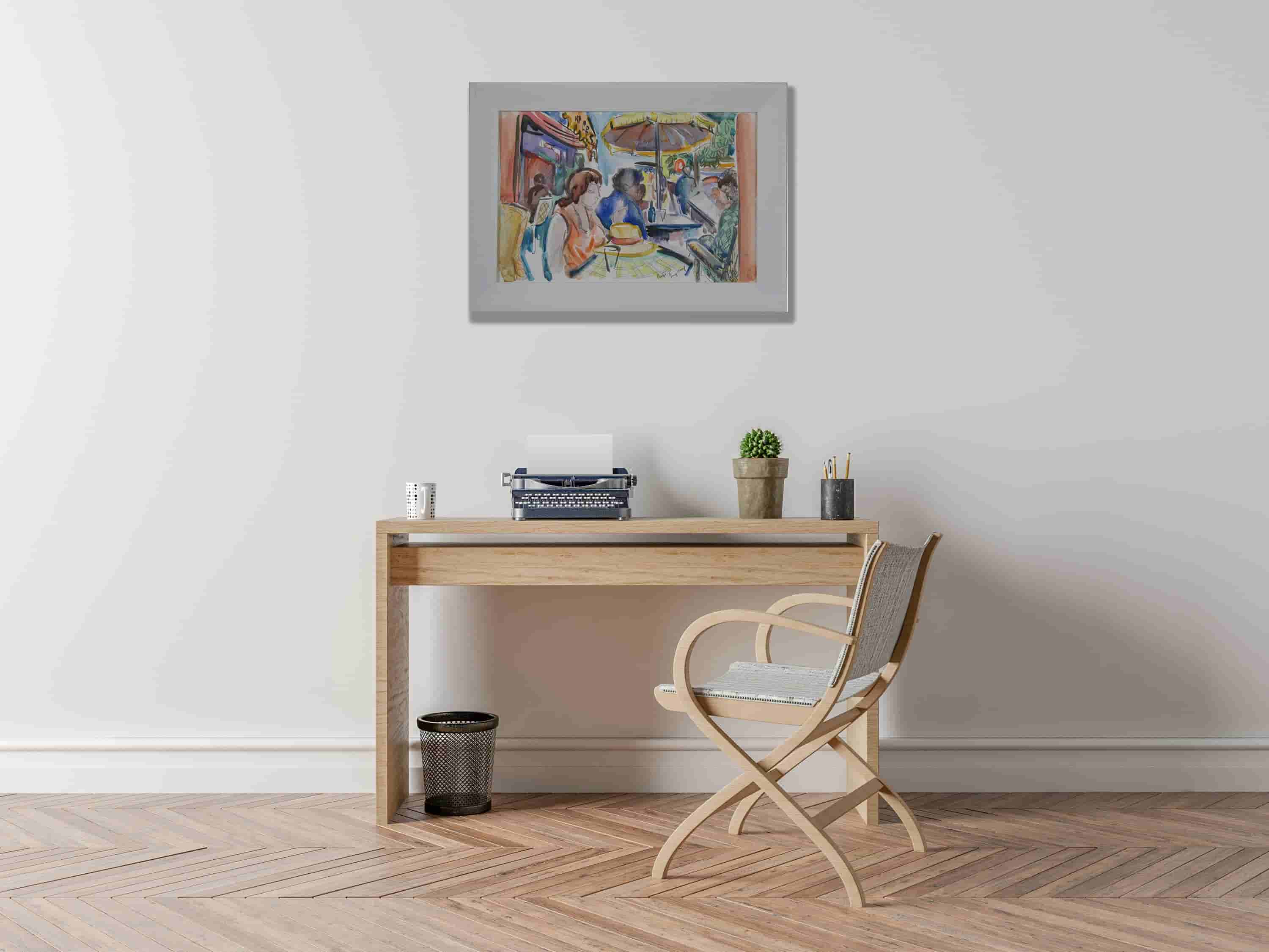 Freek van den Berg - Terras in Parijs (in interieur)