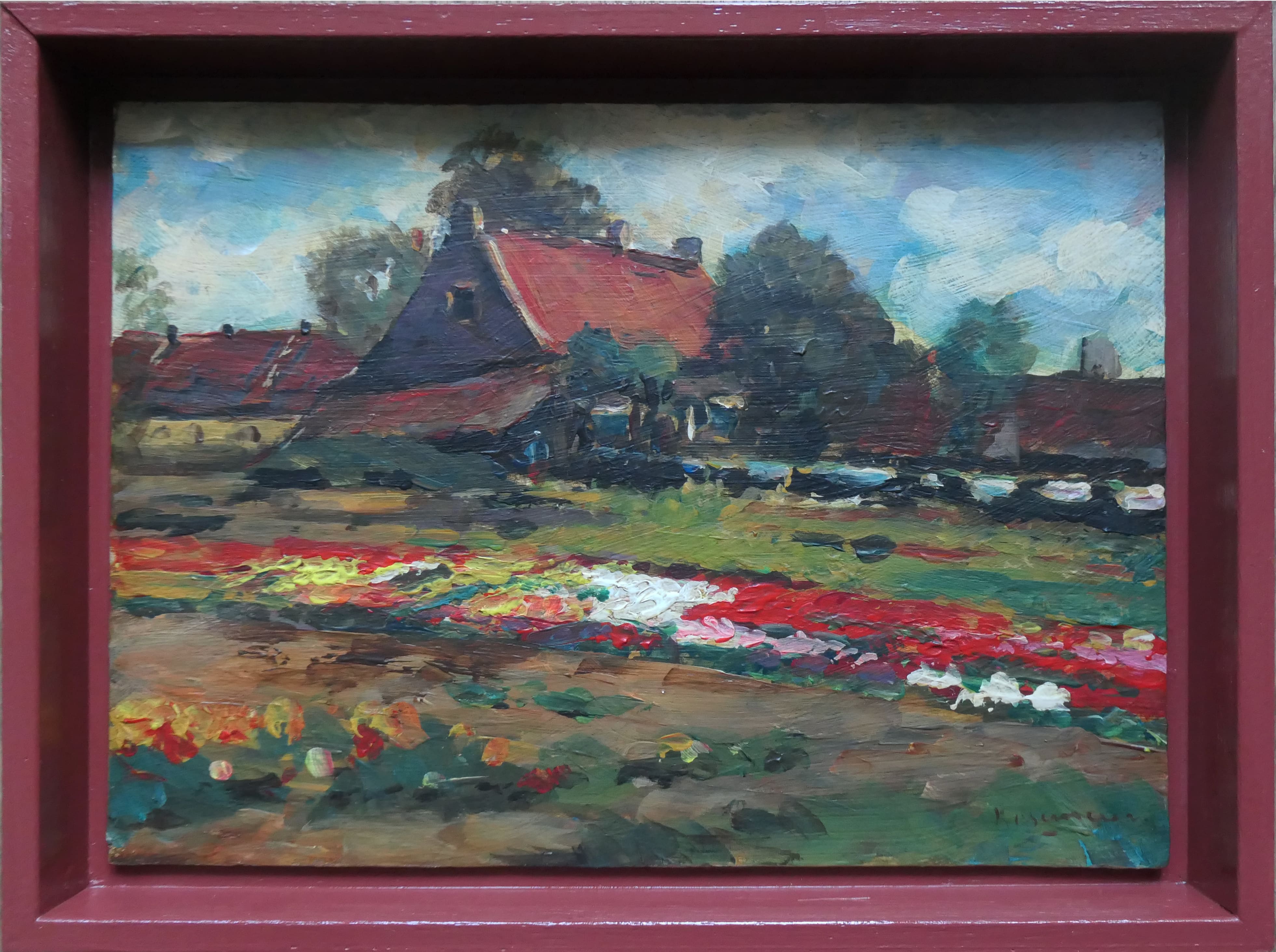 Bollenveldje zonder lijst