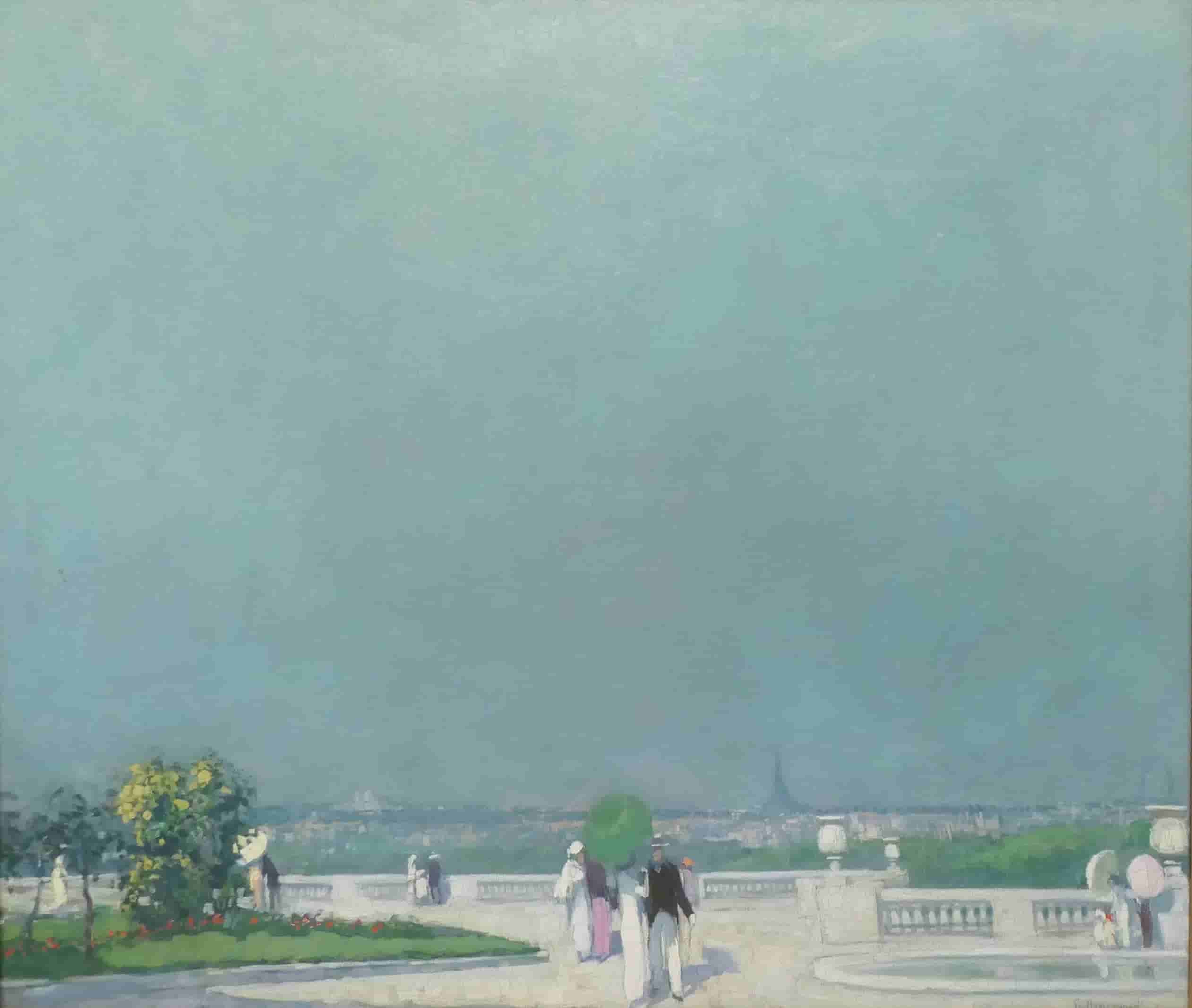 Frans Hogerwaard - Zicht op Parijs vanaf Parc de Saint-Cloud