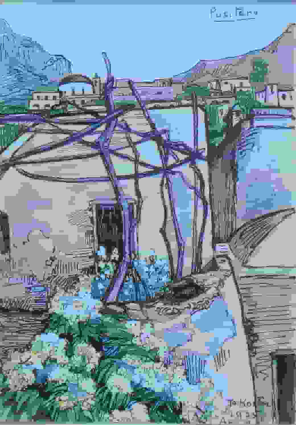 Jo Koster - Positano (zonder lijst)