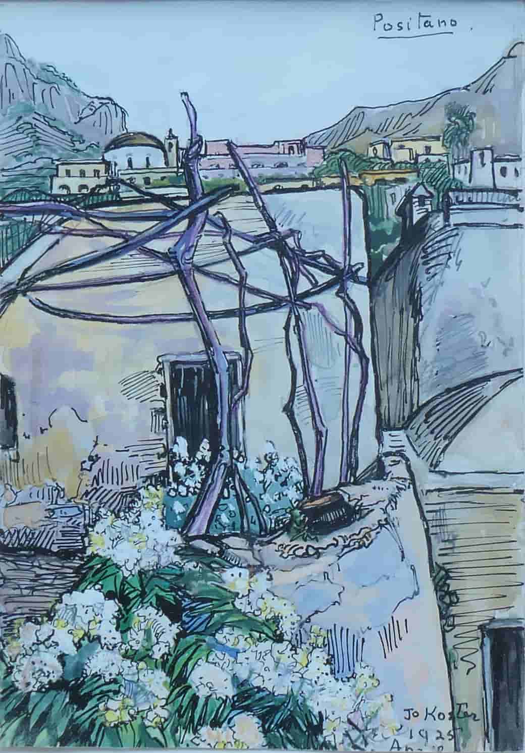 Jo Koster - Positano (zonder lijst)