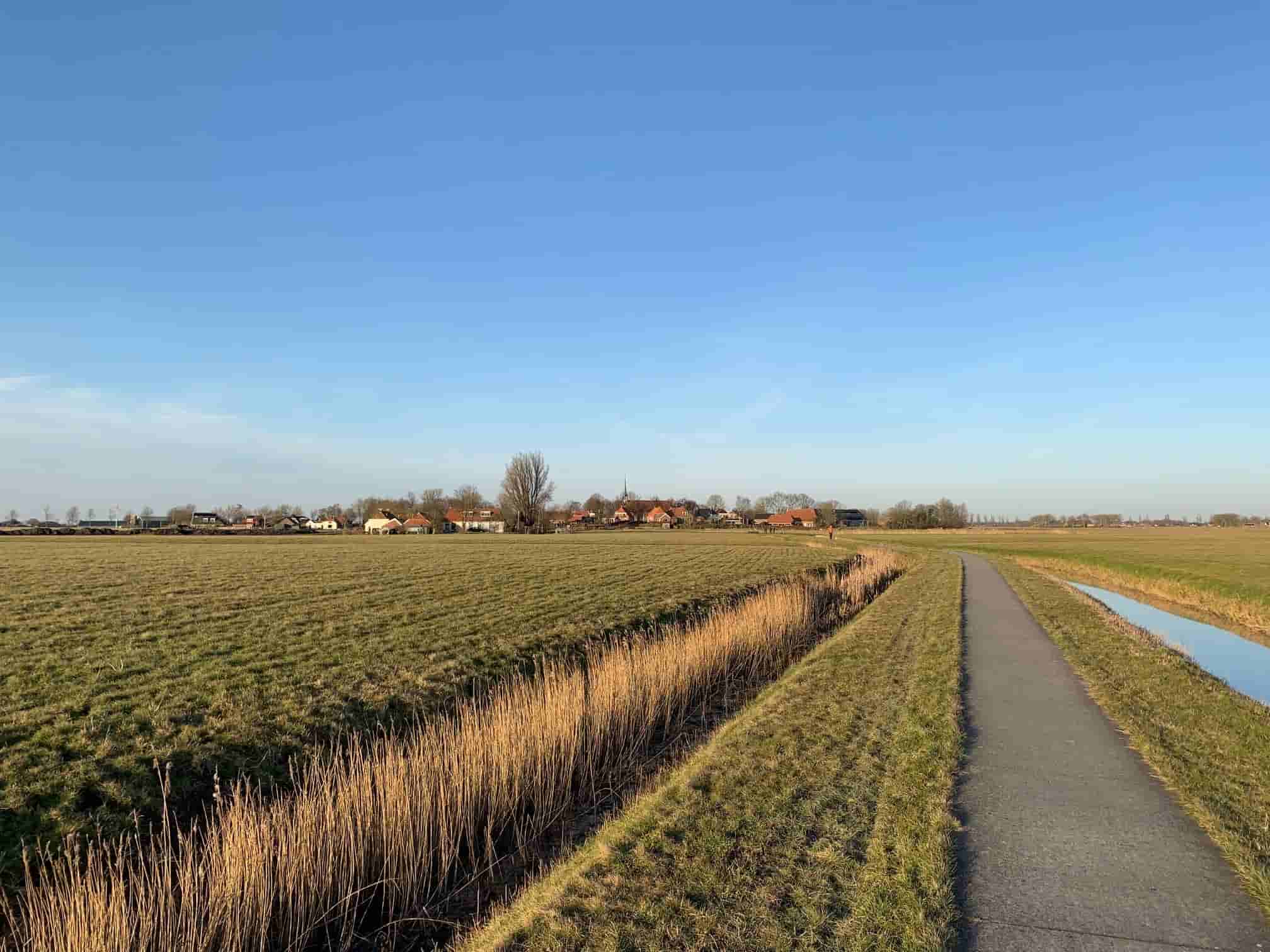 Johan Dijkstra - Gezicht op Niehove (in het echt)