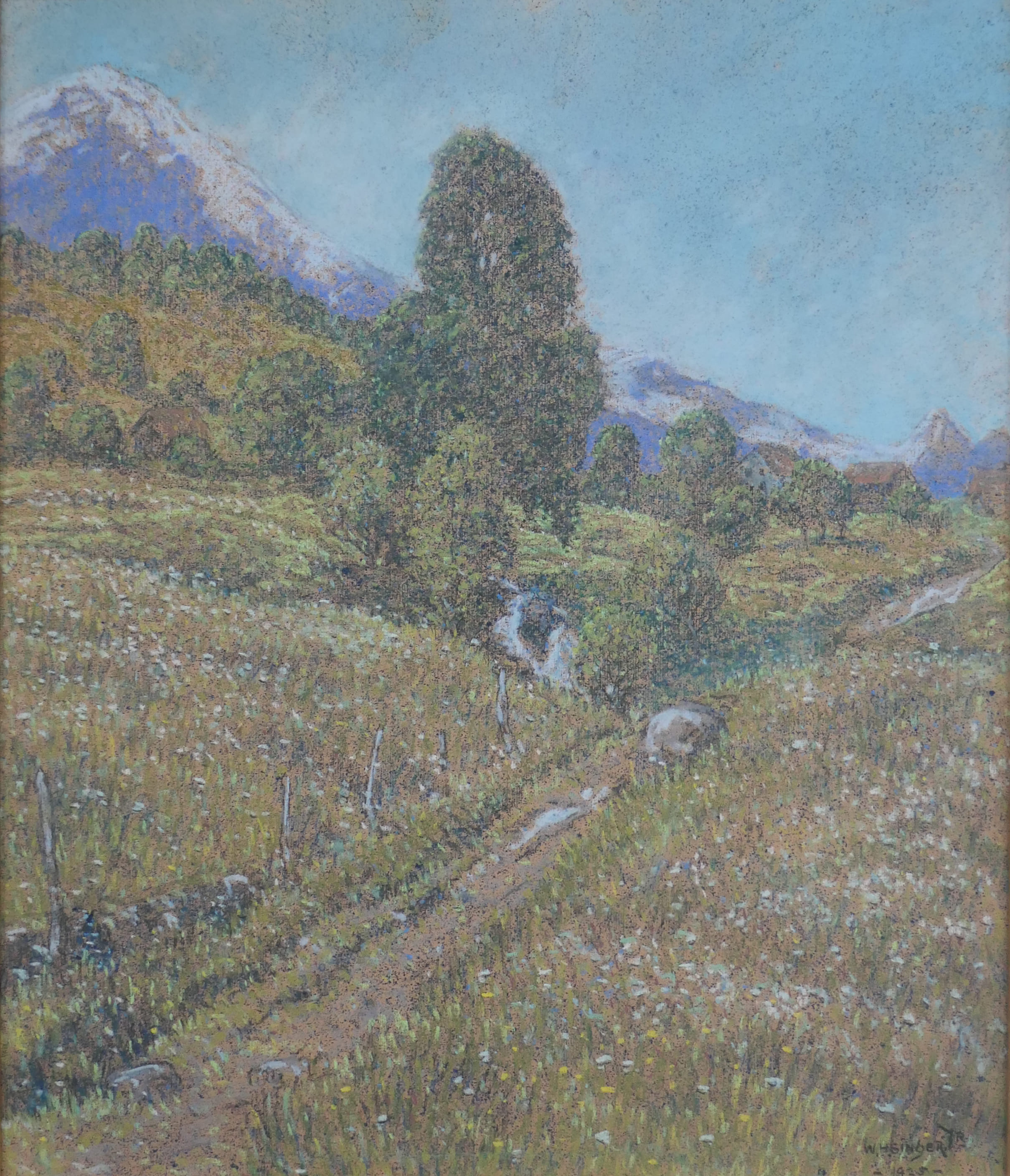 Noors berglandschap zonder lijst