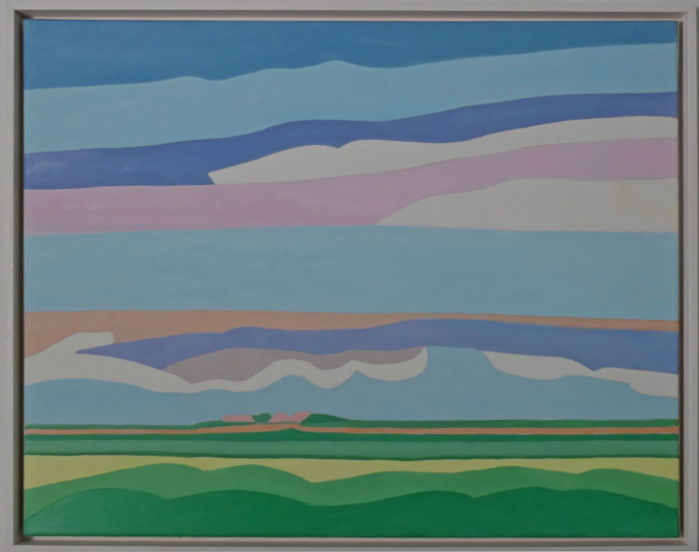 Dorpje in de duinen zonder lijst