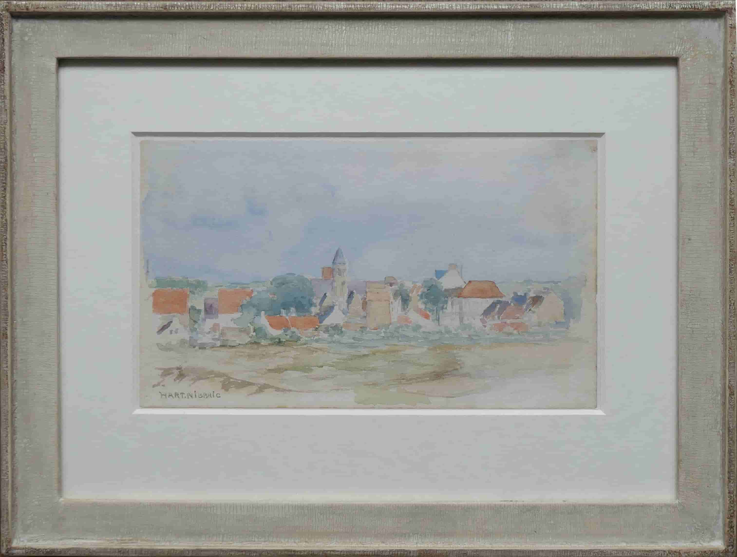 Ferdinand Hart-Nibbrig - Dorpje (met lijst)