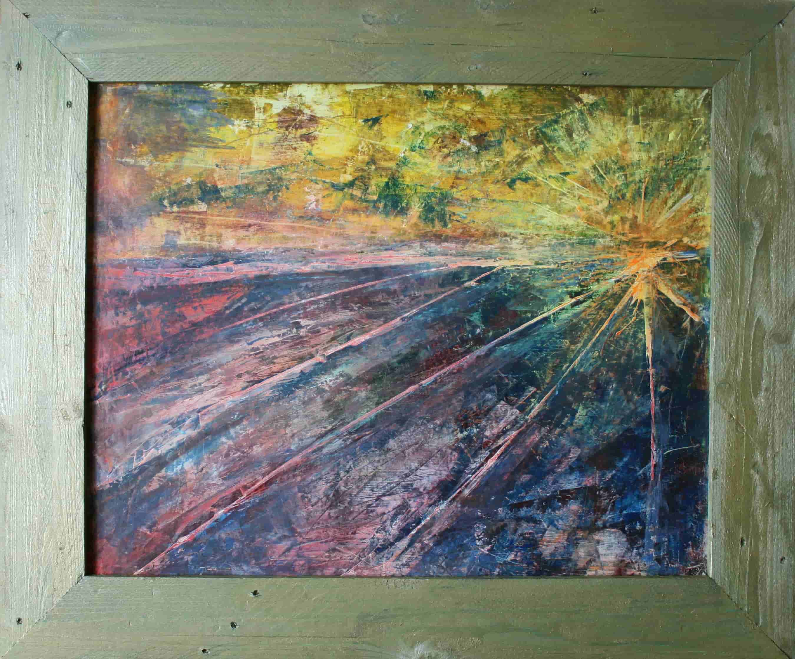 Wouter van der Spek - The land is waking up I (met lijst)