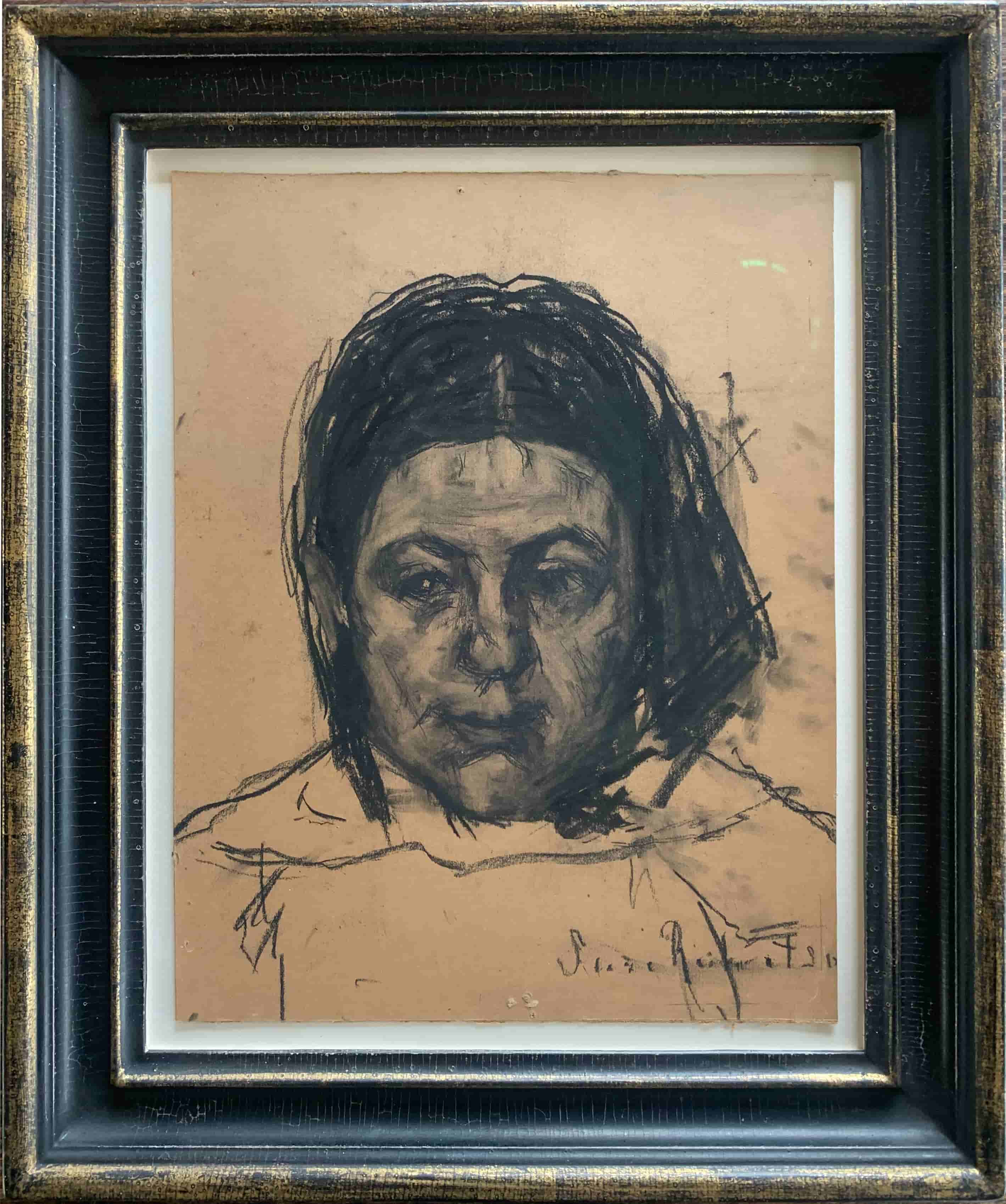 Suze Robertson - Portret van een meisje (met lijst)