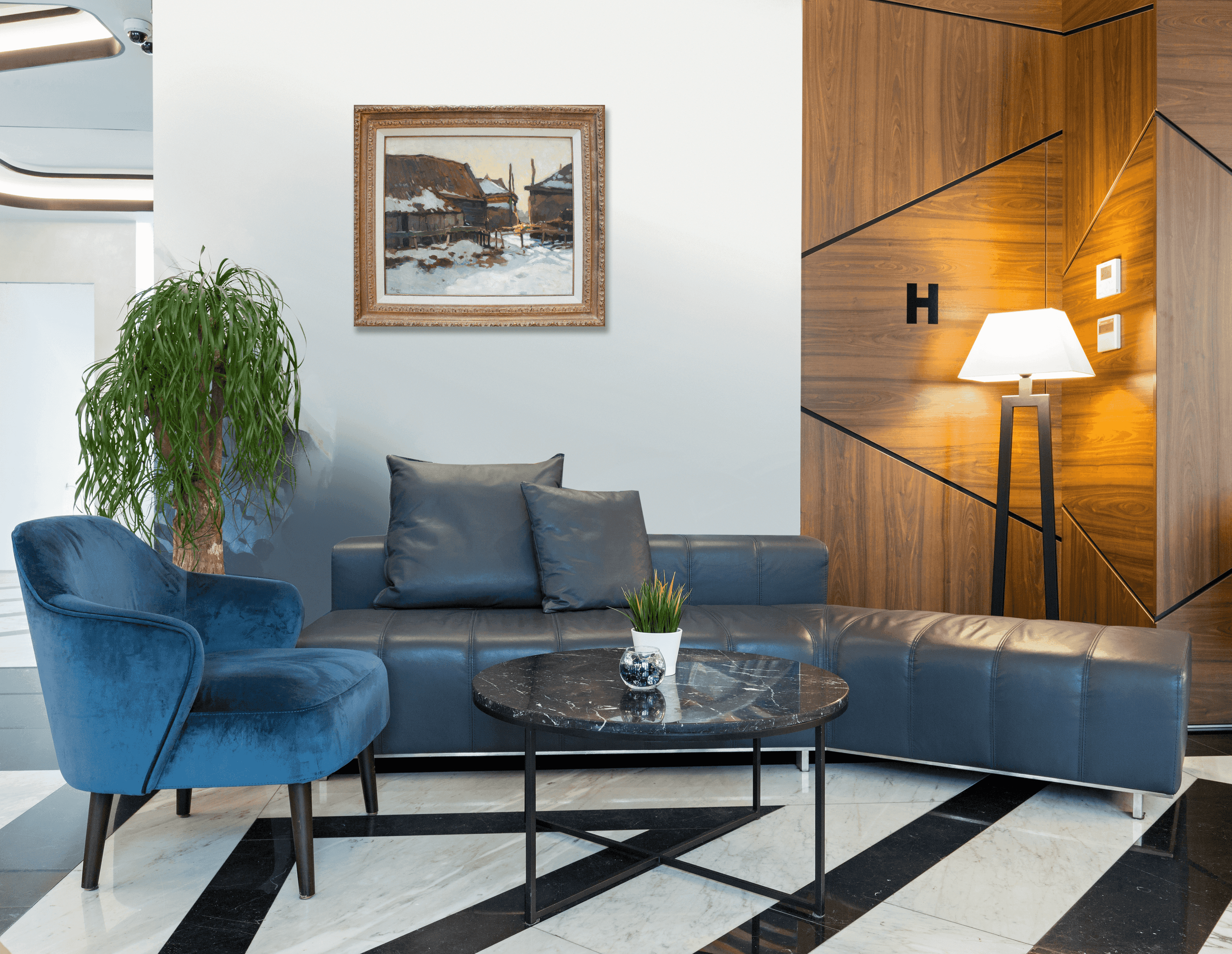 Ben Viegers - Winterzon bij de boerderij (in interieur)