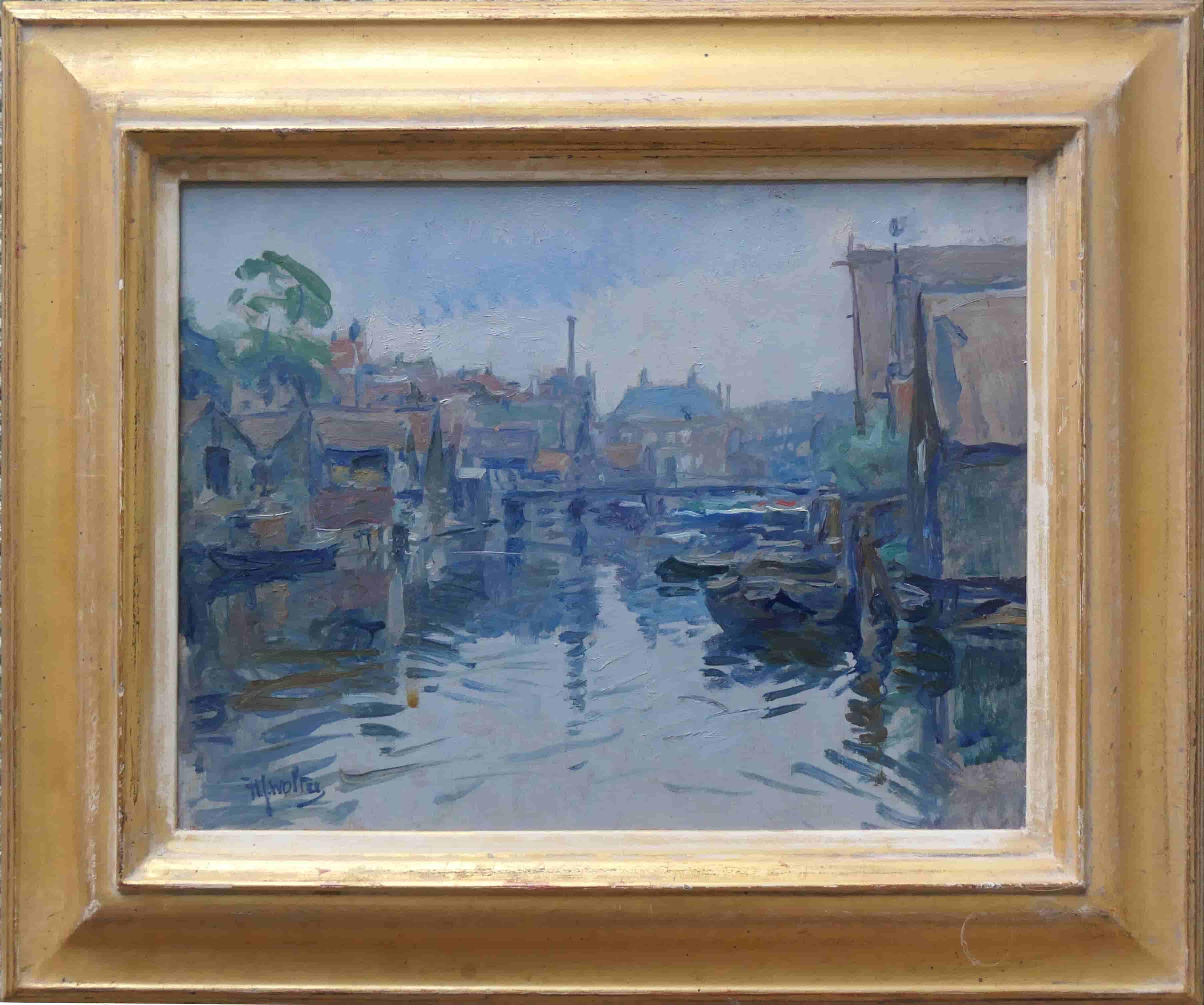 Hendrik Jan Wolter - Bickerseiland (met lijst)