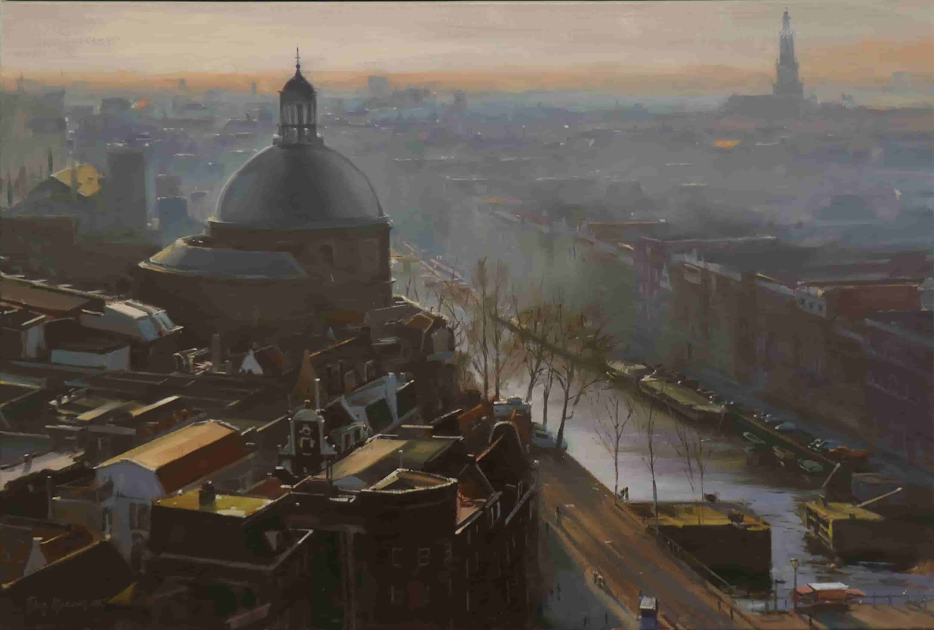 Titus Meeuws - Koepelkerk Amsterdam in de winter