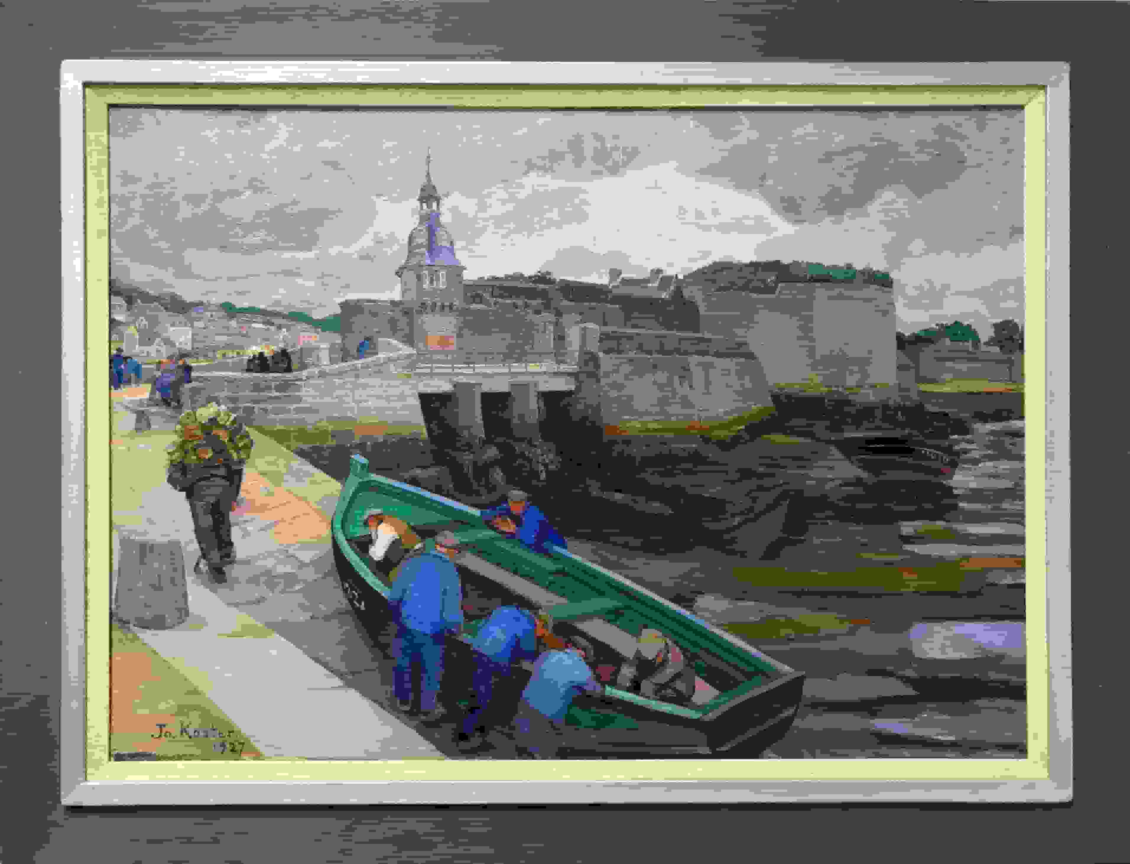 Jo Koster - Concarneau (met lijst)