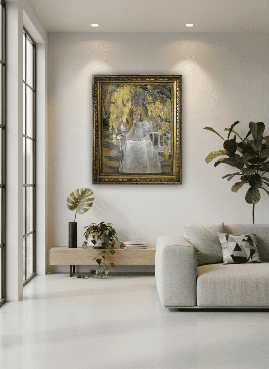 Jo Koster - Meisjesportret (in interieur)