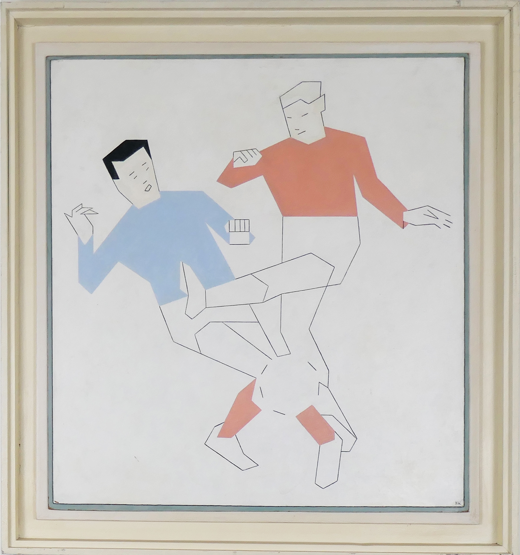 Voetballers (Opus 1305), 1974 zonder lijst