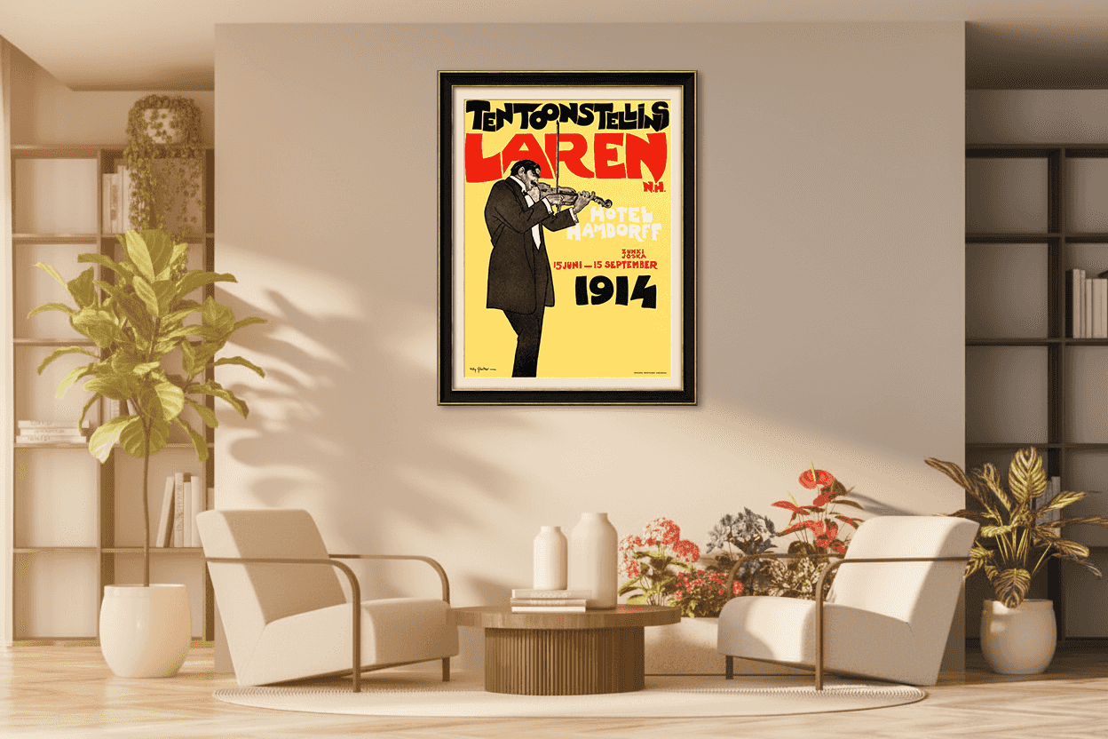 Willy Sluiter - Affiche hotel Hamdorff 1914 (in interieur)