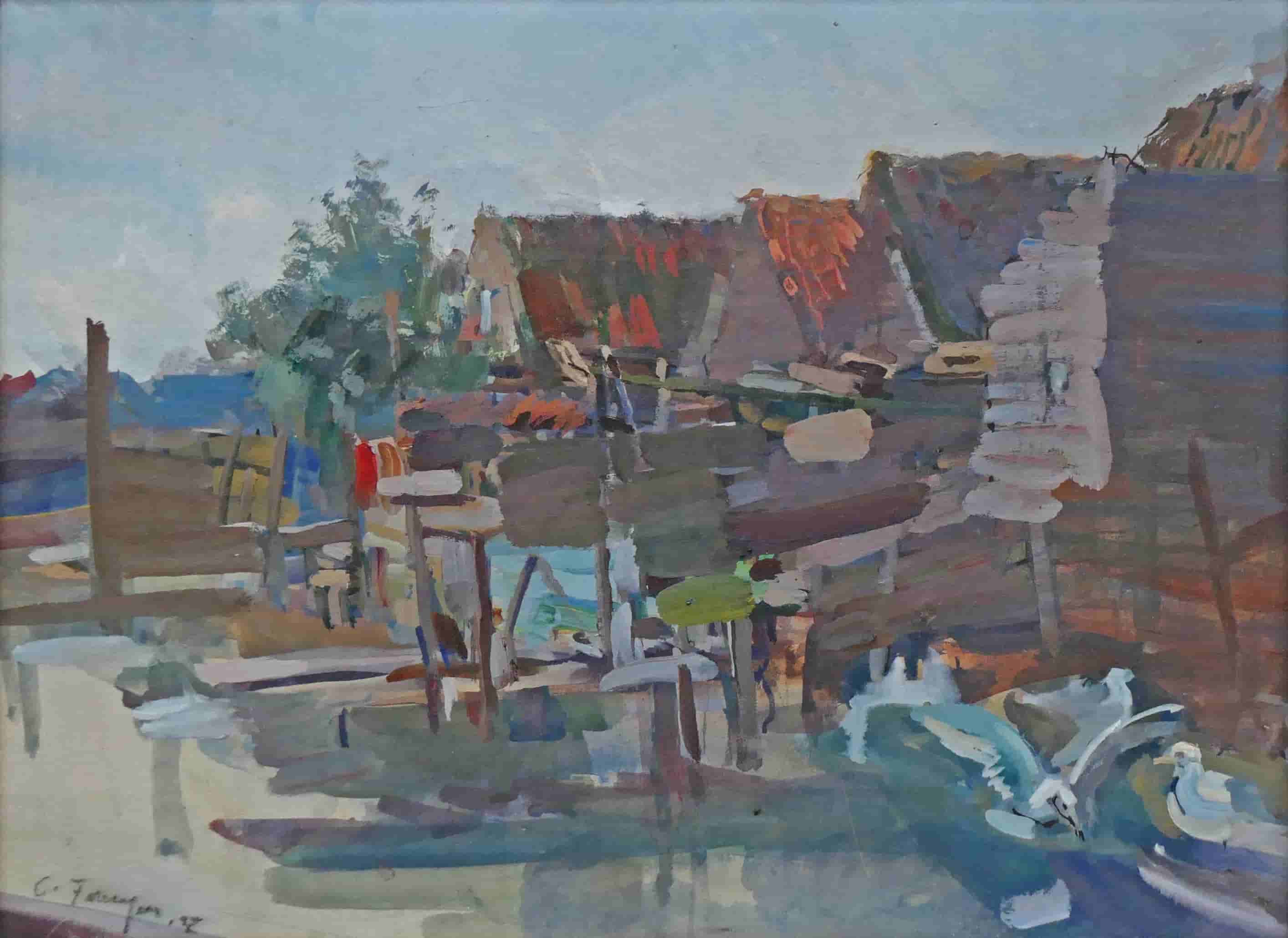 Carl Fahringer - Visserseiland te Hoorn