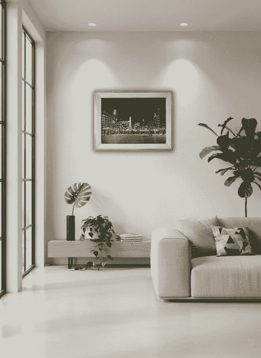 Frans Koppelaar - De Dam bij avond (in interieur)