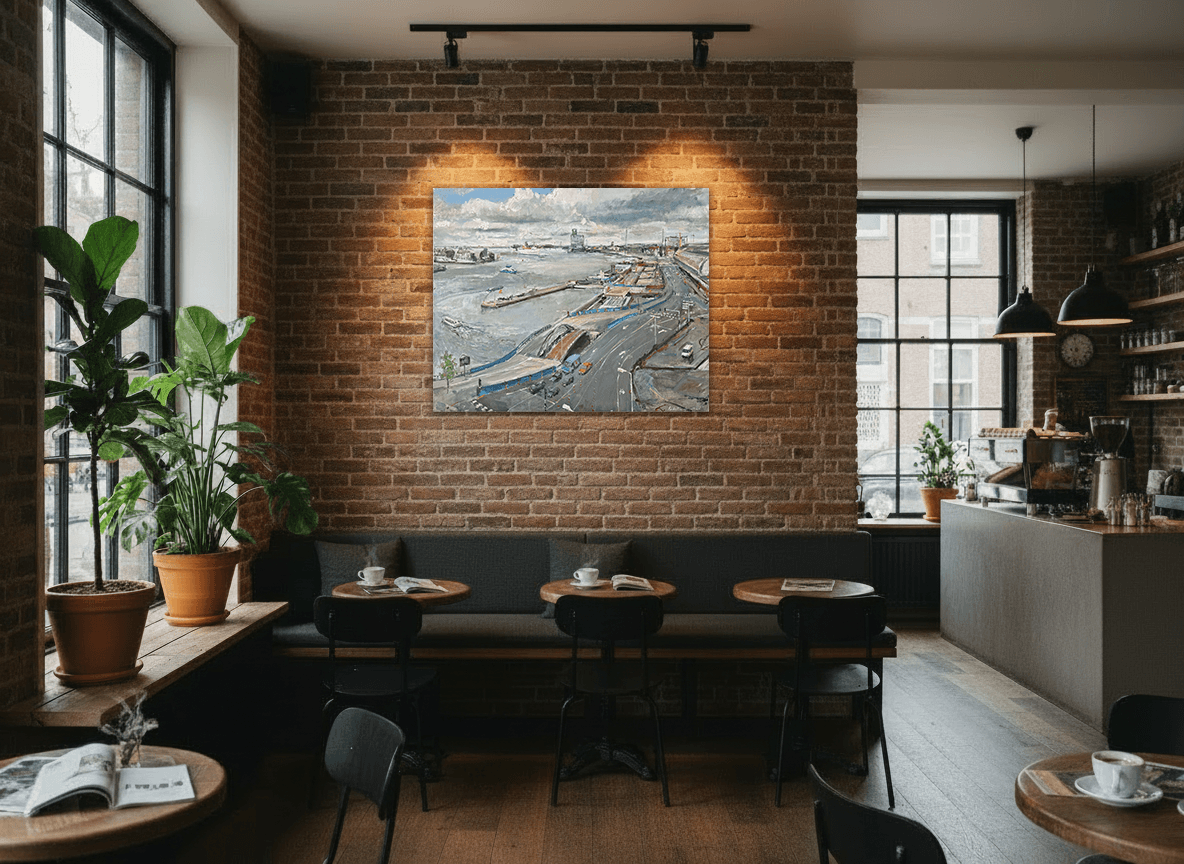 Panorama IJ (Amsterdam) zonder lijst