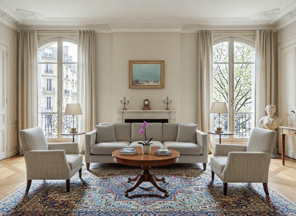 Zicht op Parijs vanaf Parc de Saint-Cloud zonder lijst