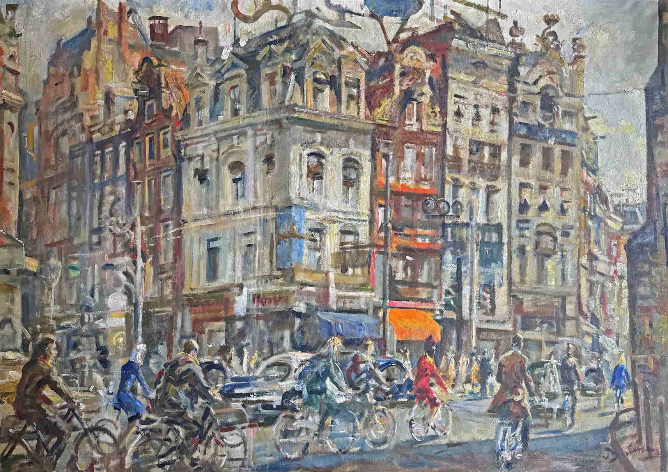 Erasmus Bernard von Dülmen-Krumpelman - Muntplein Amsterdam (zonder lijst)