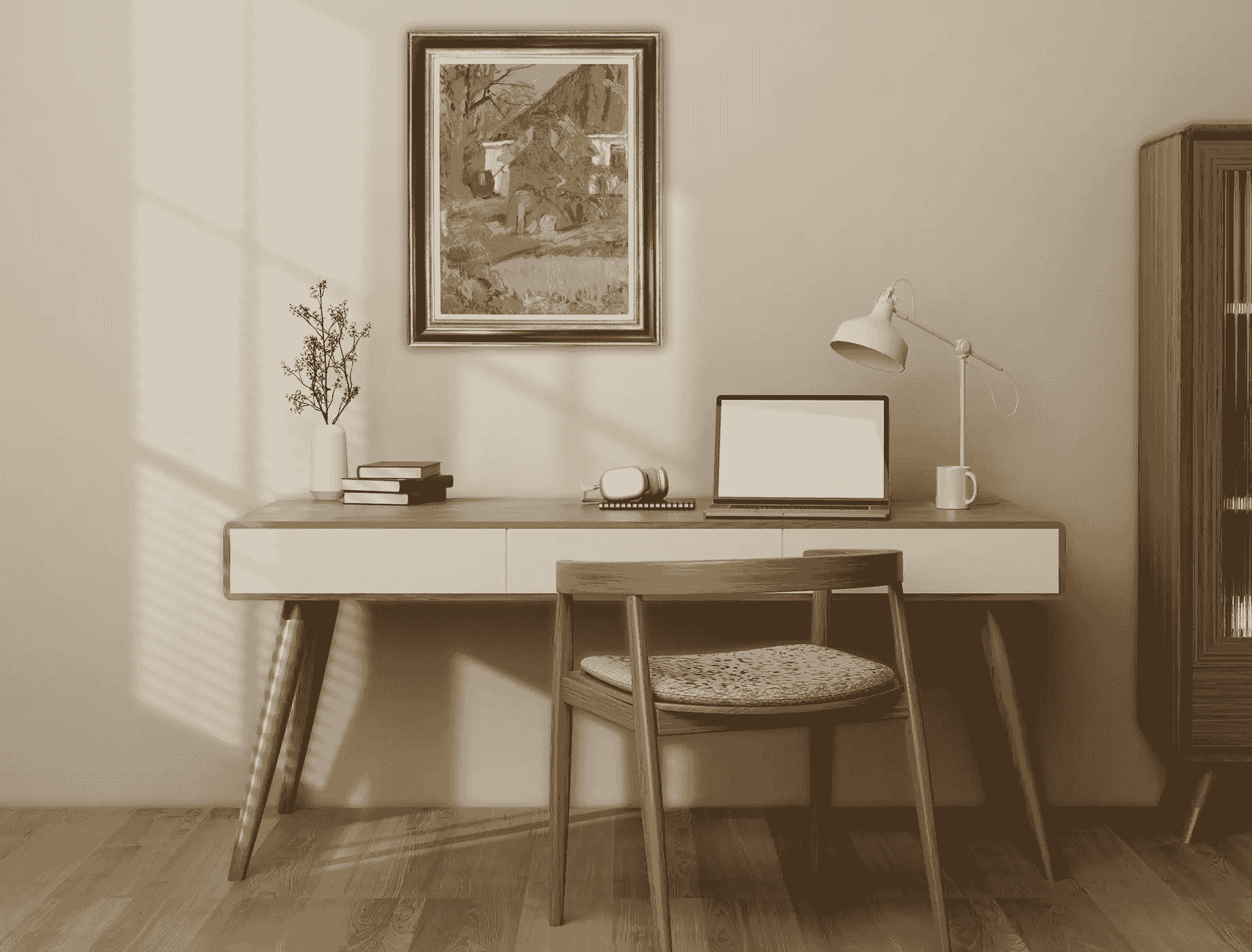 Jan Altink - Blauwborgje in de zomer (in interieur)